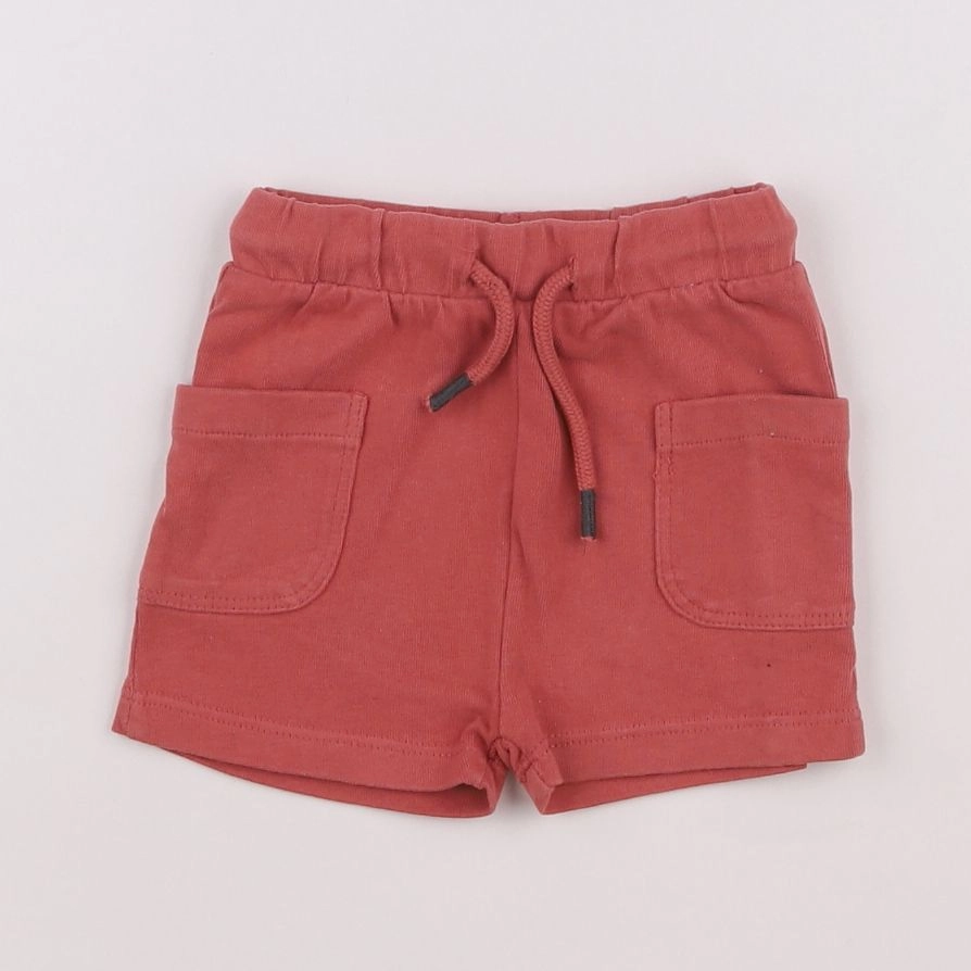 Vertbaudet - short rose - 3/6 mois