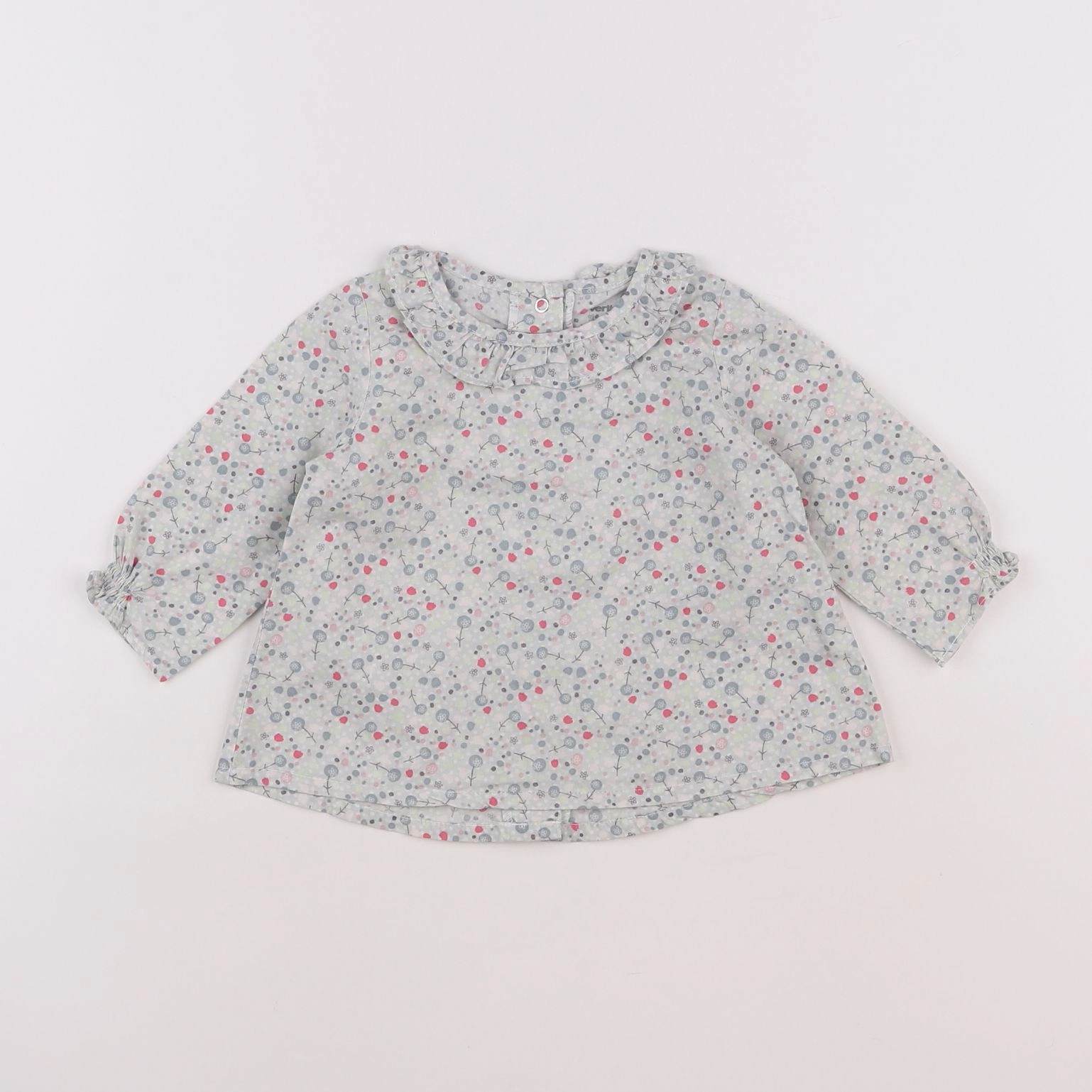 Vertbaudet - blouse vert - 6 mois