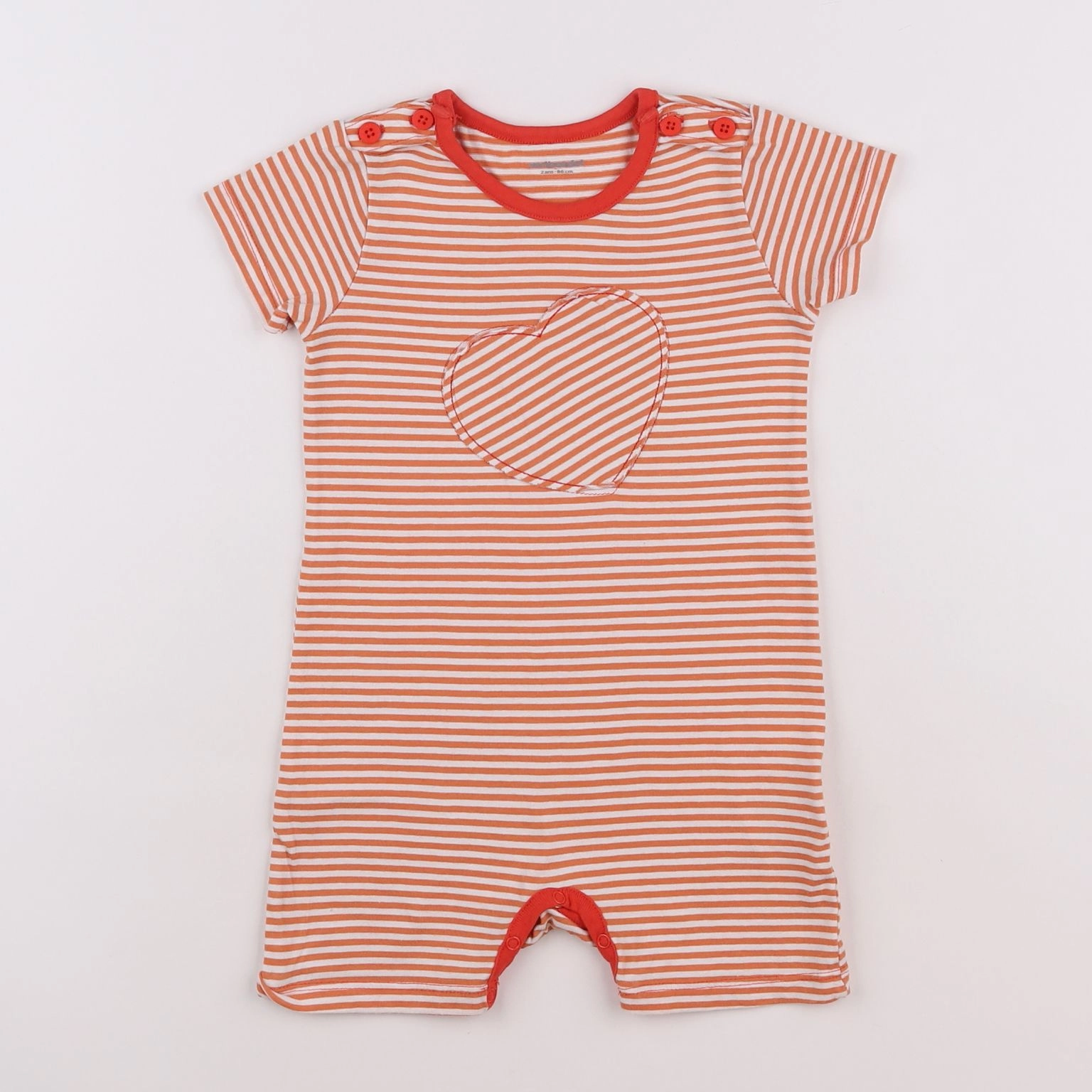 Vertbaudet - combinaison orange - 2 ans