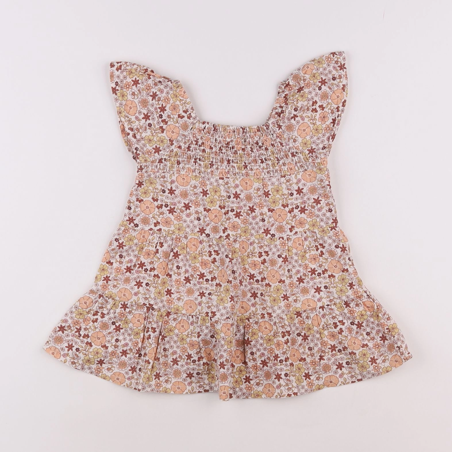 Vertbaudet - robe orange - 18 mois