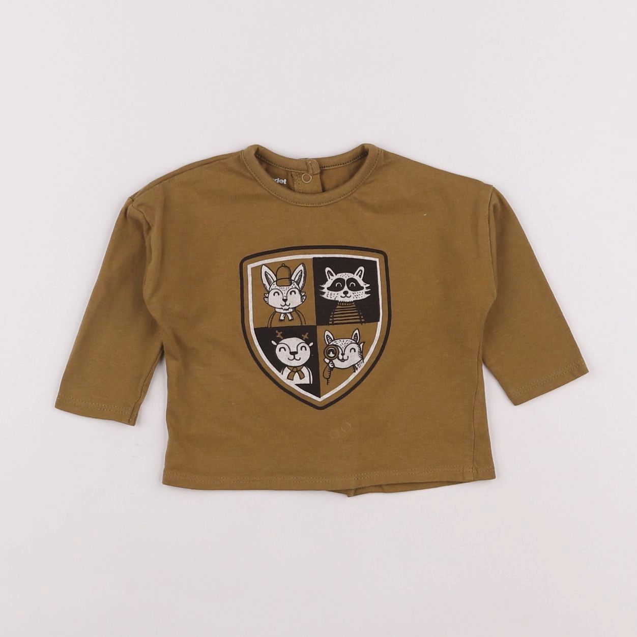 Vertbaudet - tee-shirt marron - 3 mois