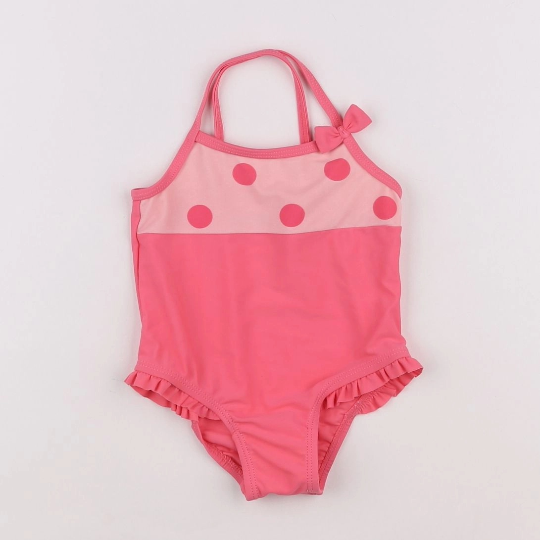 Vertbaudet - maillot de bain rose - 18 mois