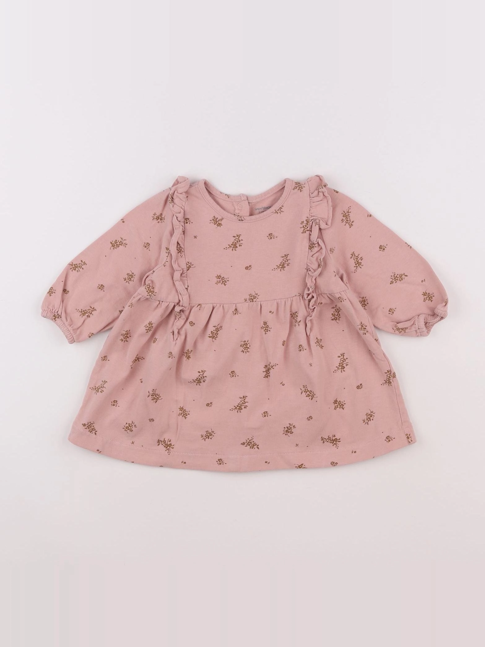 Vertbaudet - robe rose - 9 mois