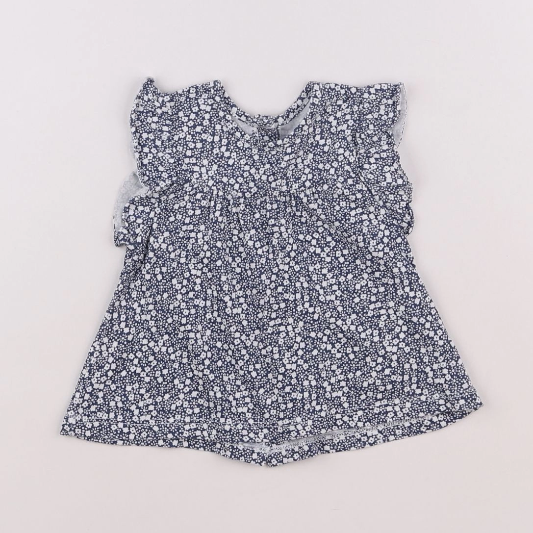 Vertbaudet - tee-shirt bleu - 6 mois