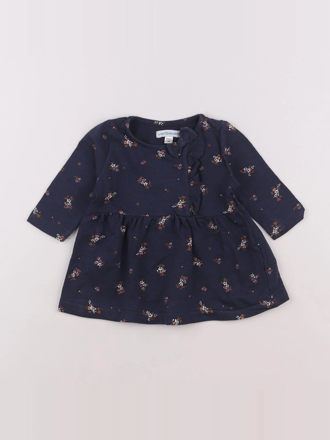 Vertbaudet - robe bleu - 3 mois