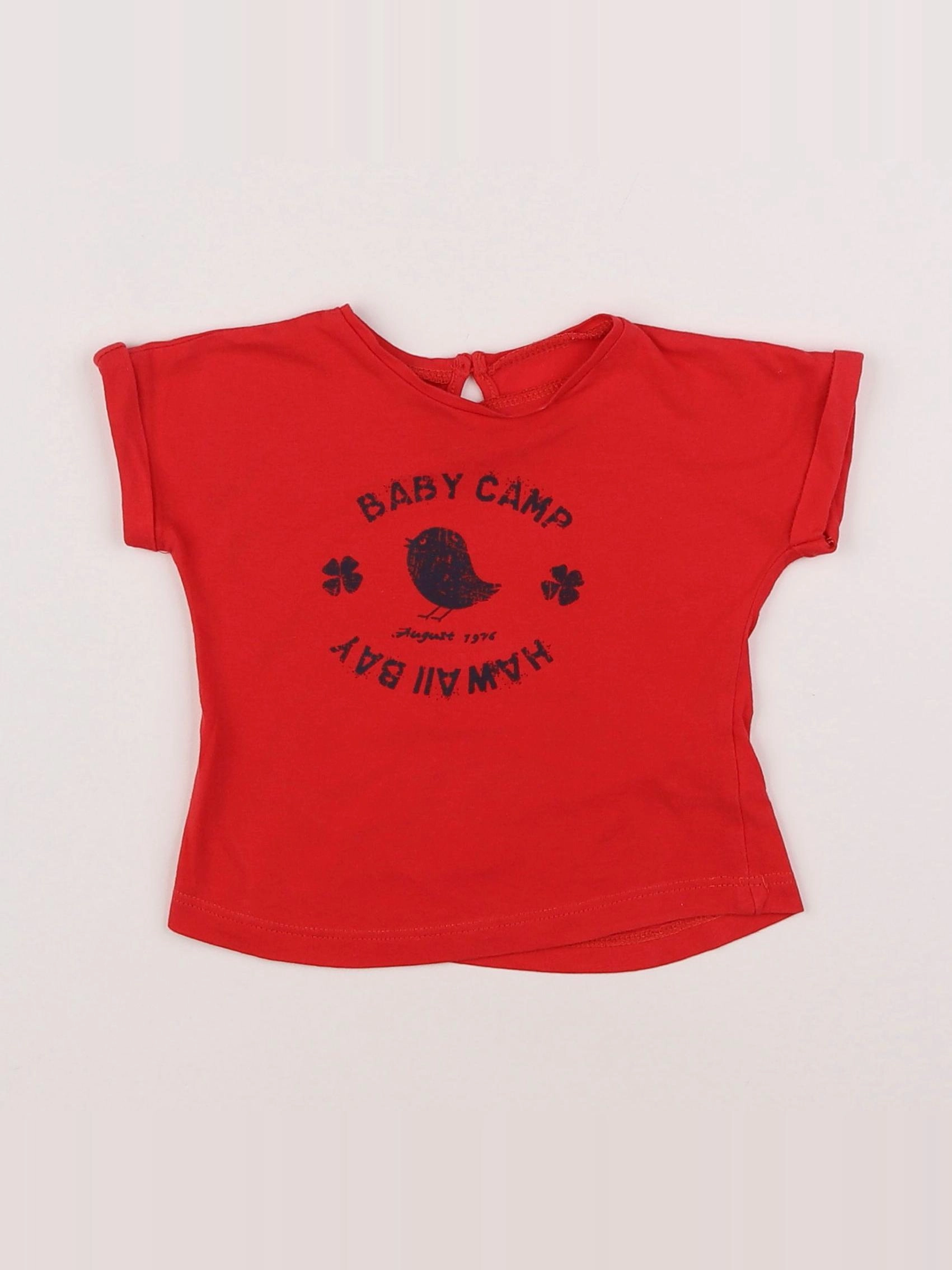 Boutchou - tee-shirt rouge - 9 mois