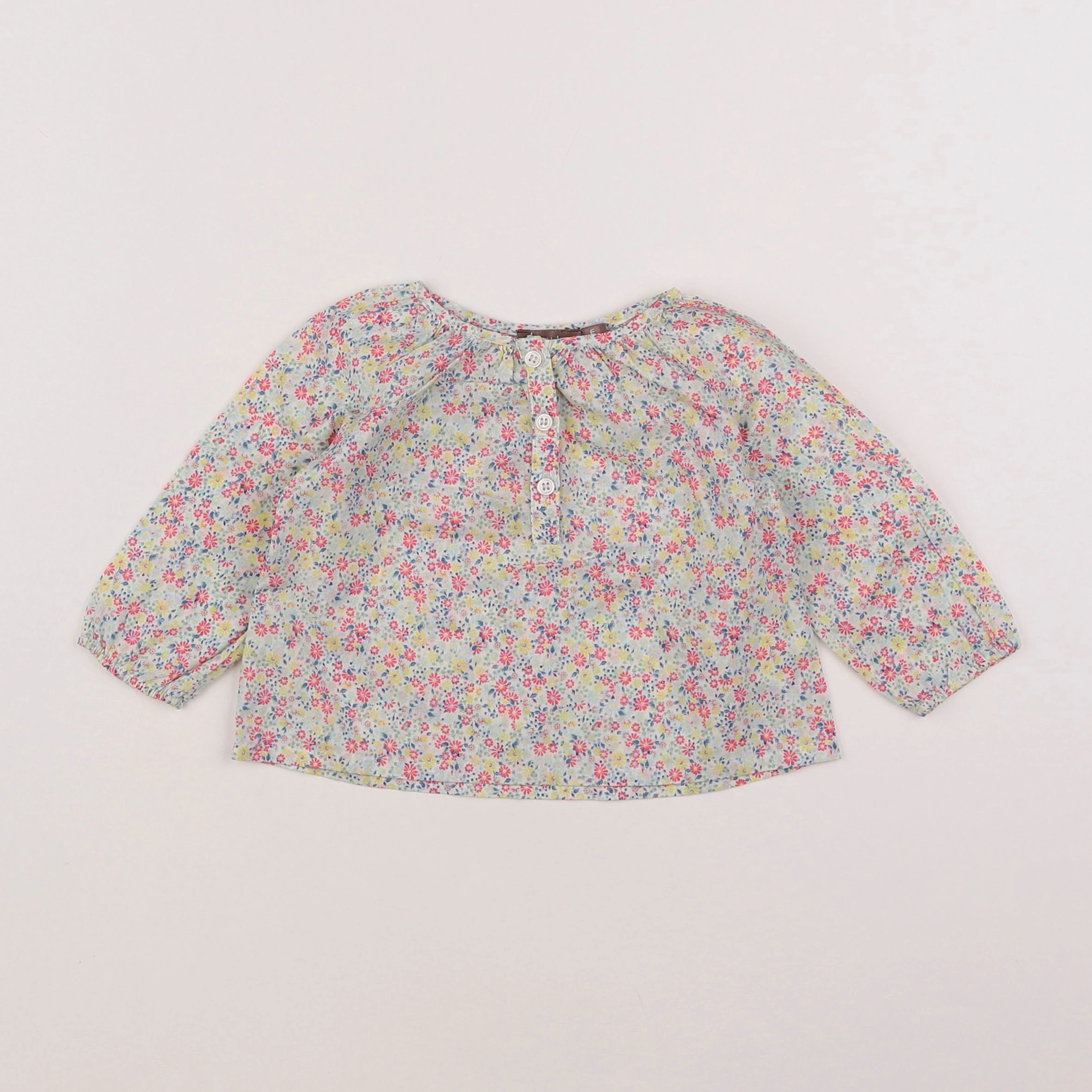 Boutchou - blouse multicolore - 6 mois