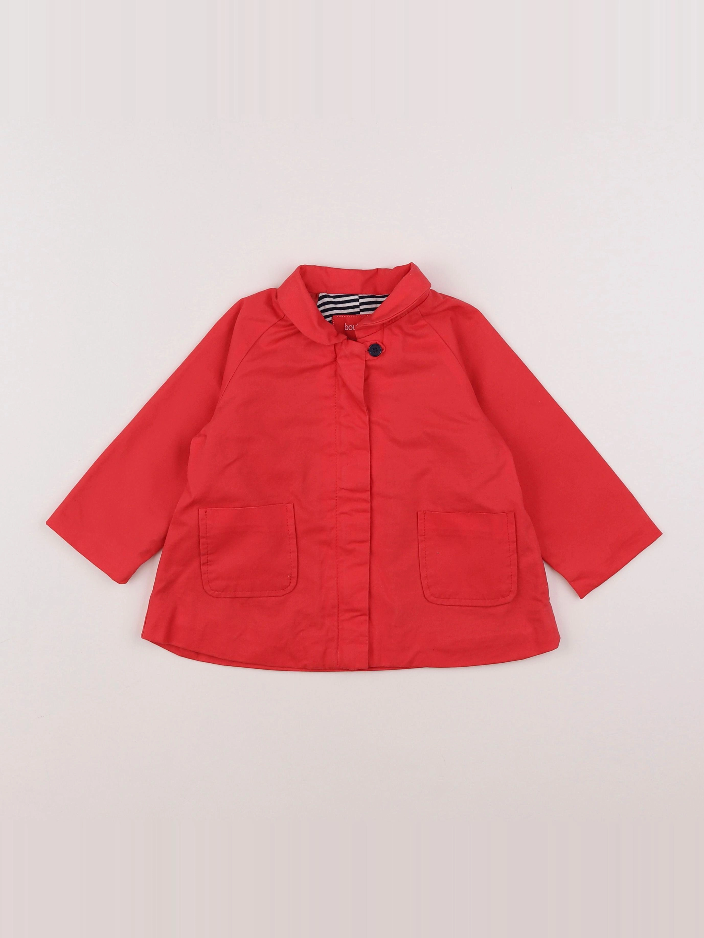 Boutchou - manteau rose - 12 mois