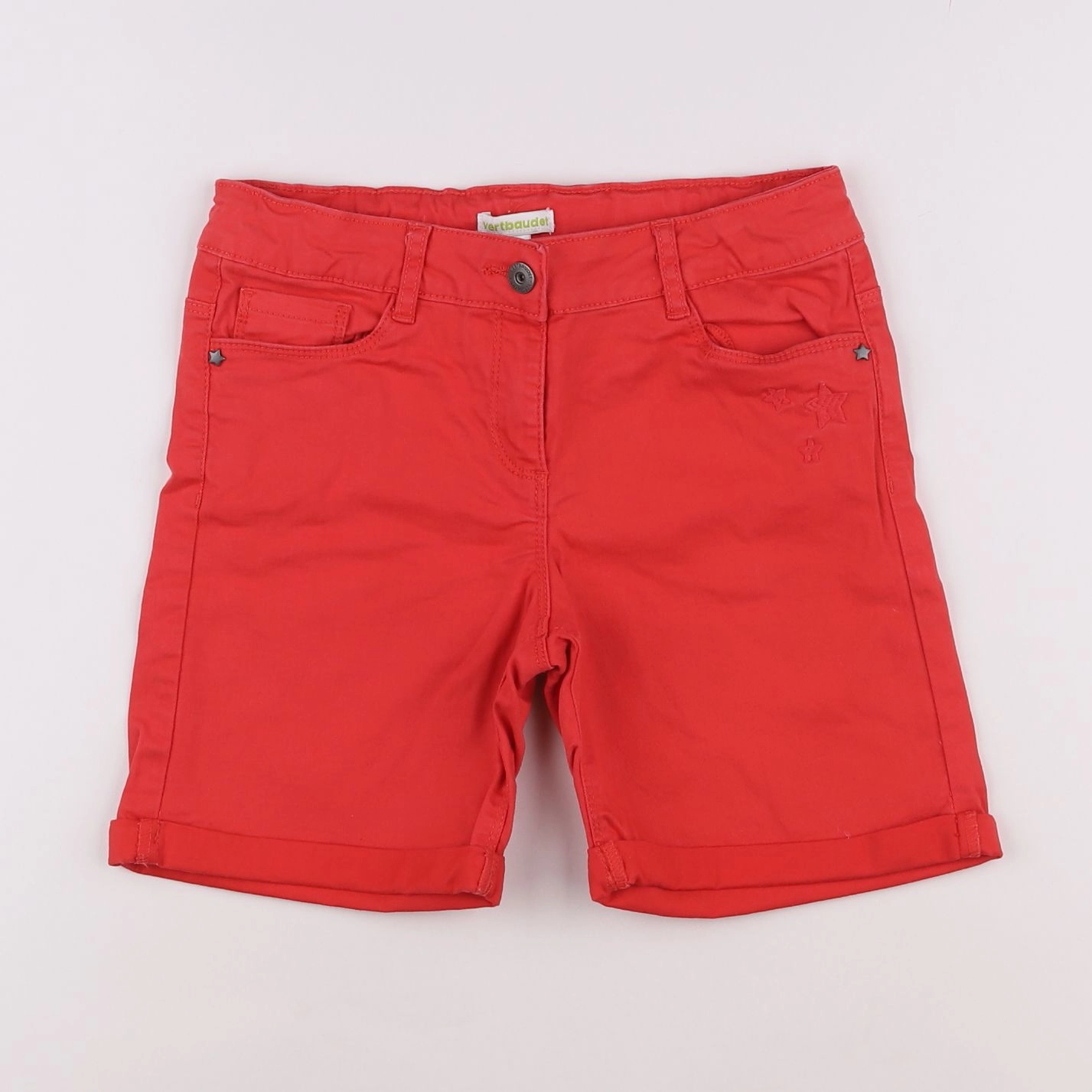 Vertbaudet - short rouge - 10 ans