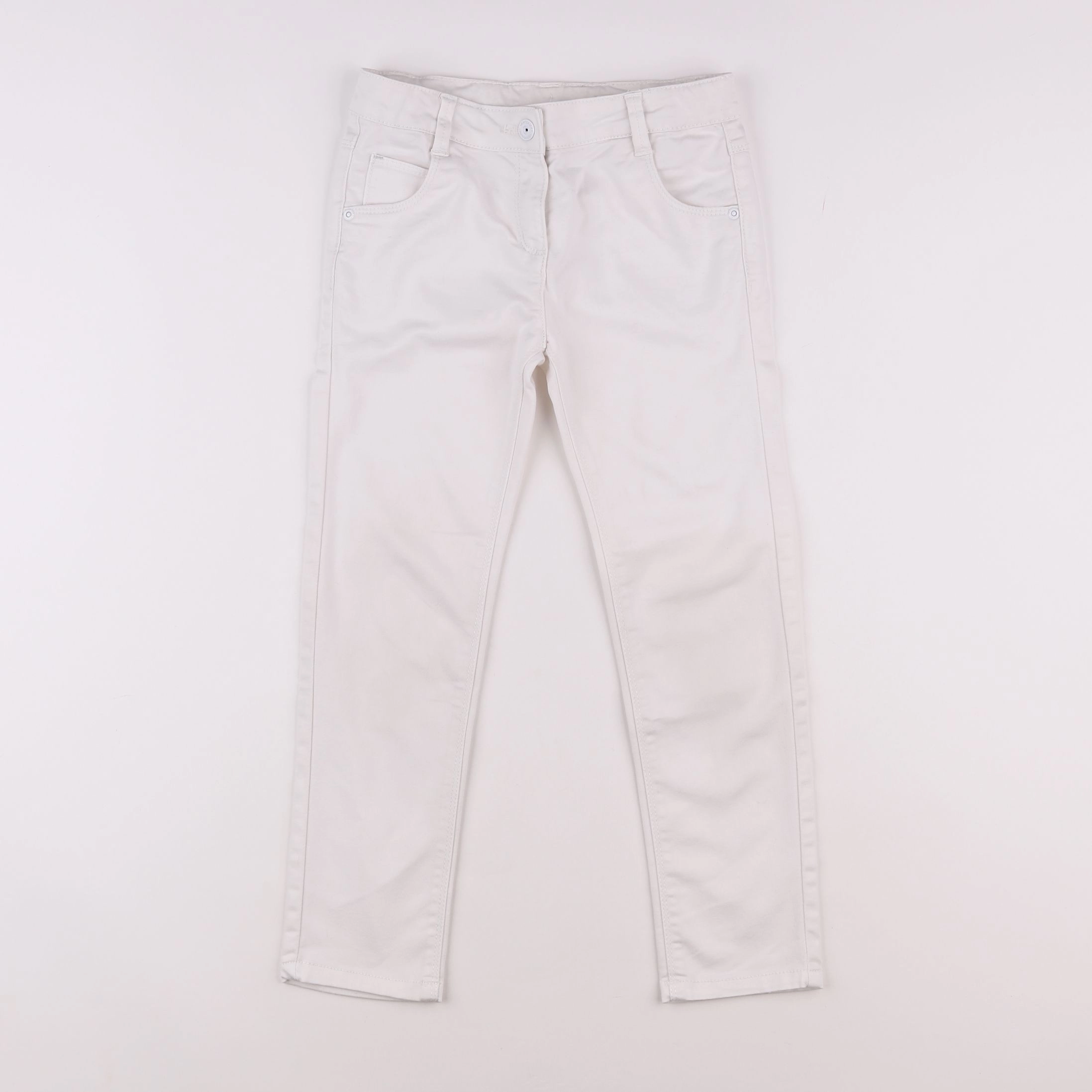 Vertbaudet - pantalon blanc - 9 ans