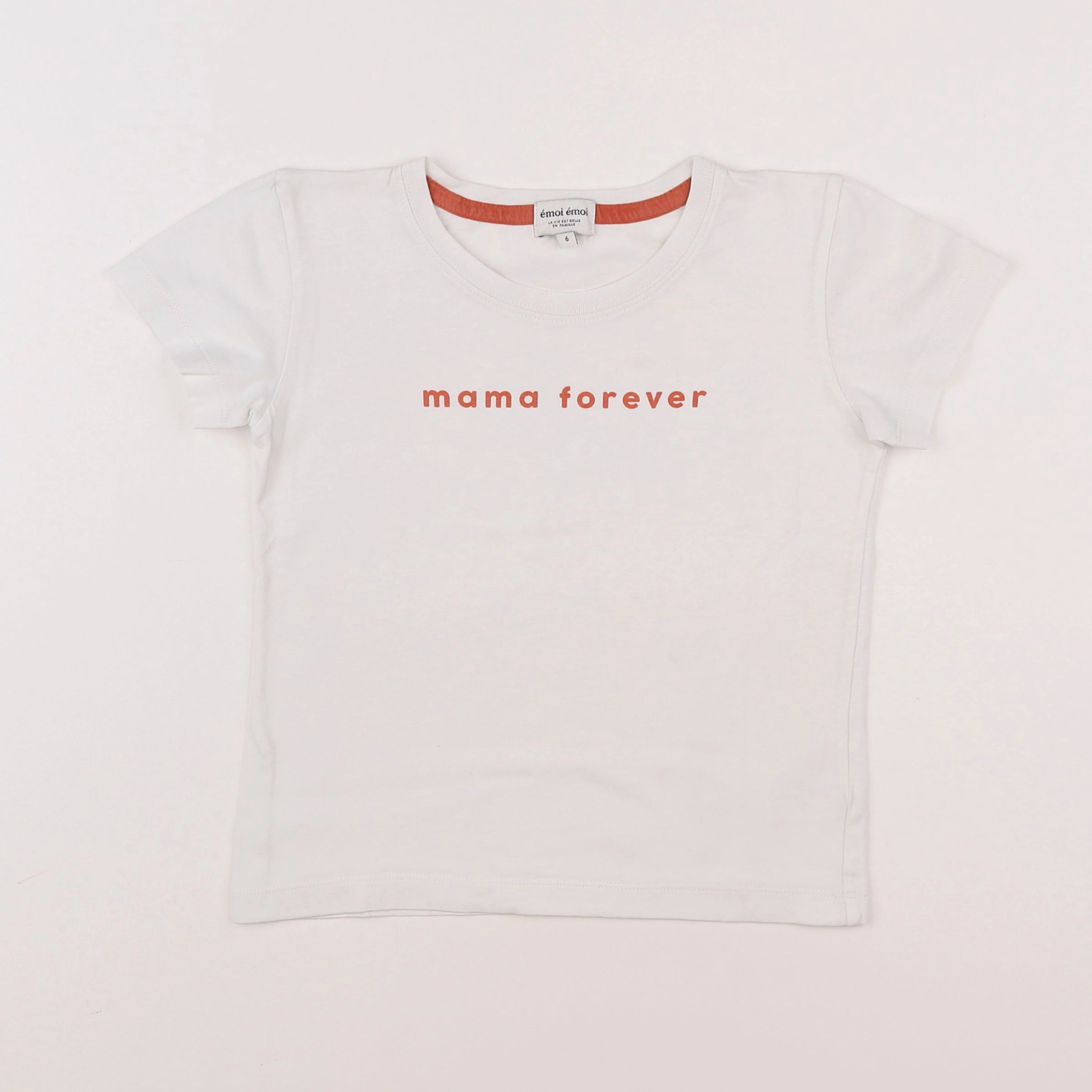 Emoi emoi - tee-shirt blanc - 6 ans