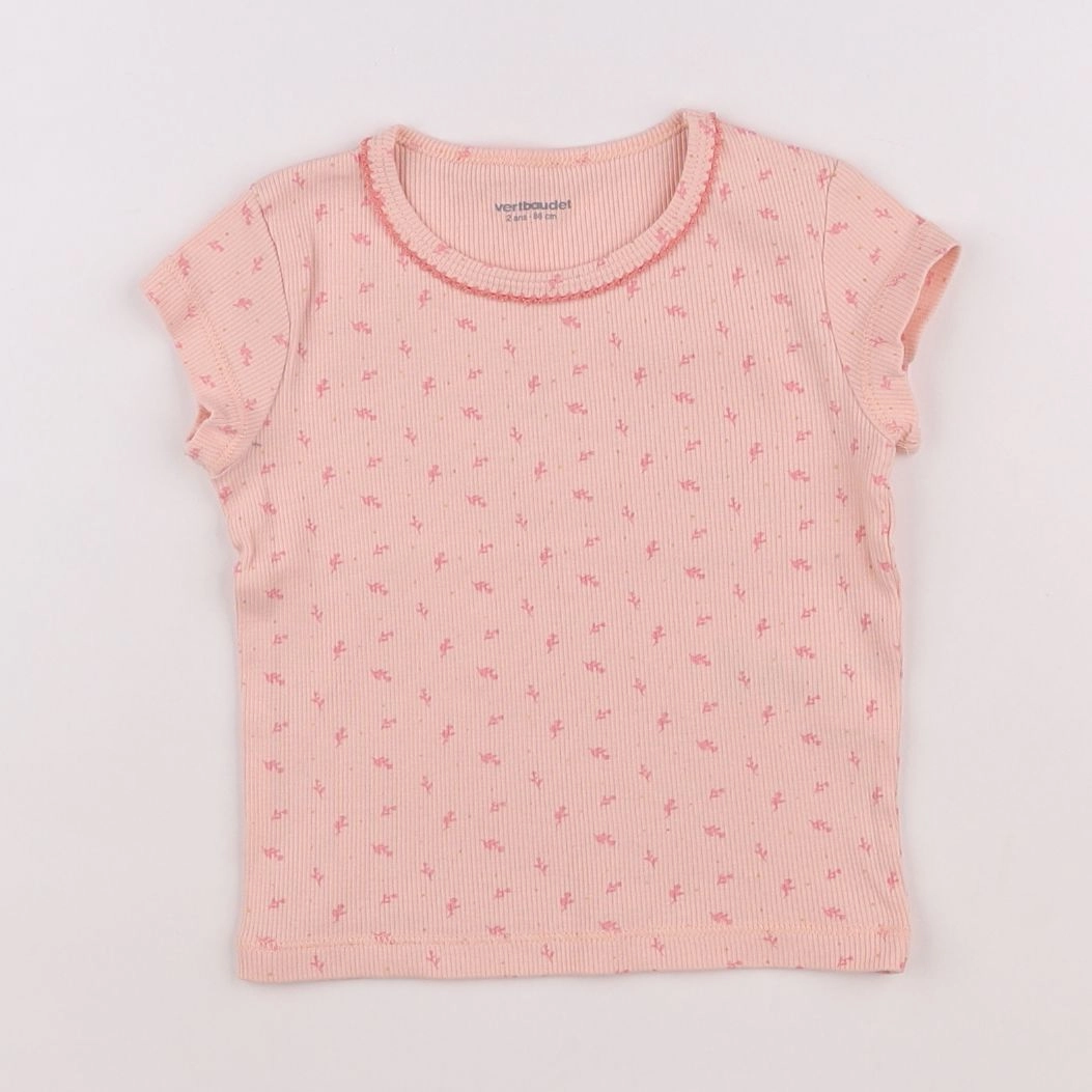 Vertbaudet - maillot de corps orange - 2 ans