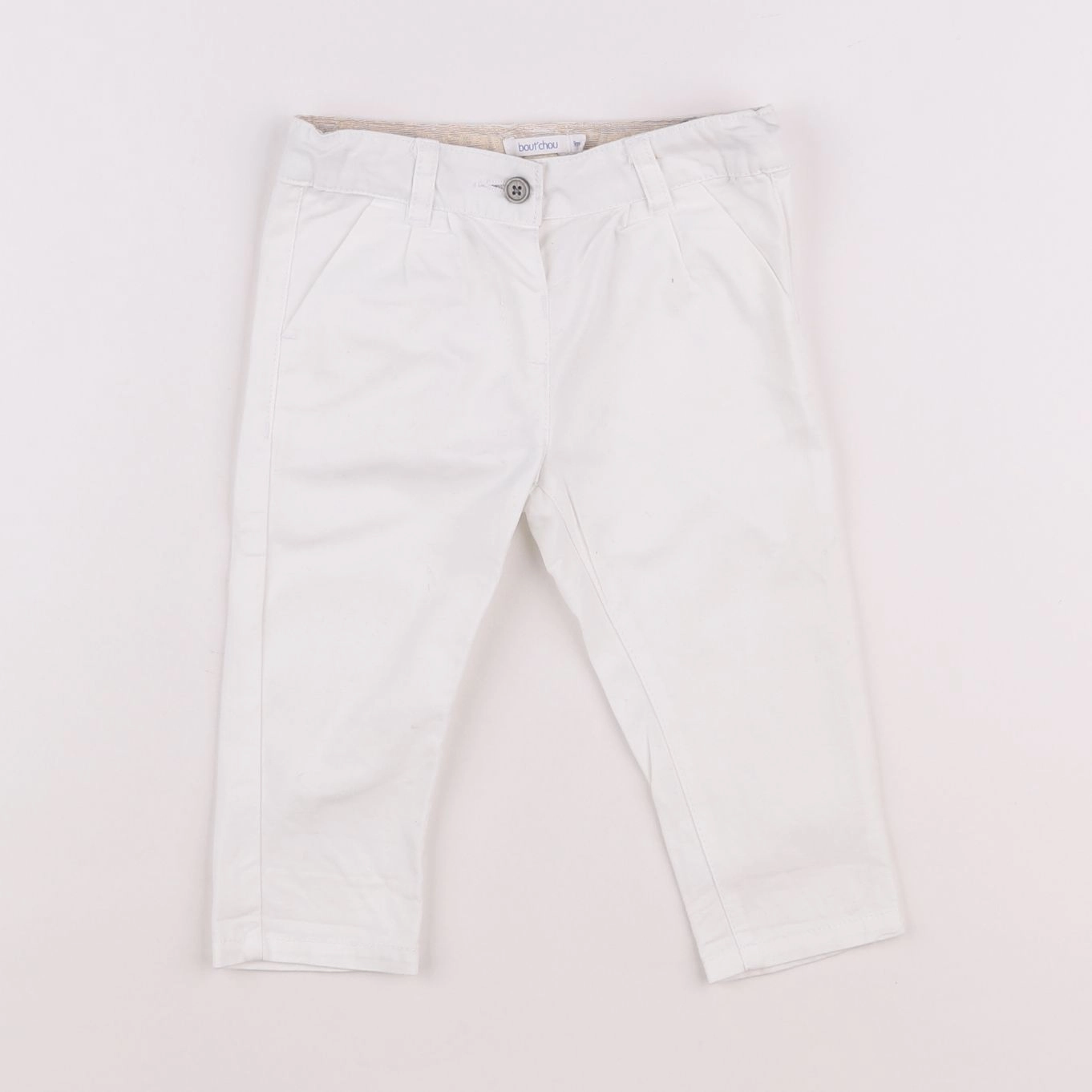 Boutchou - pantalon blanc - 9 mois