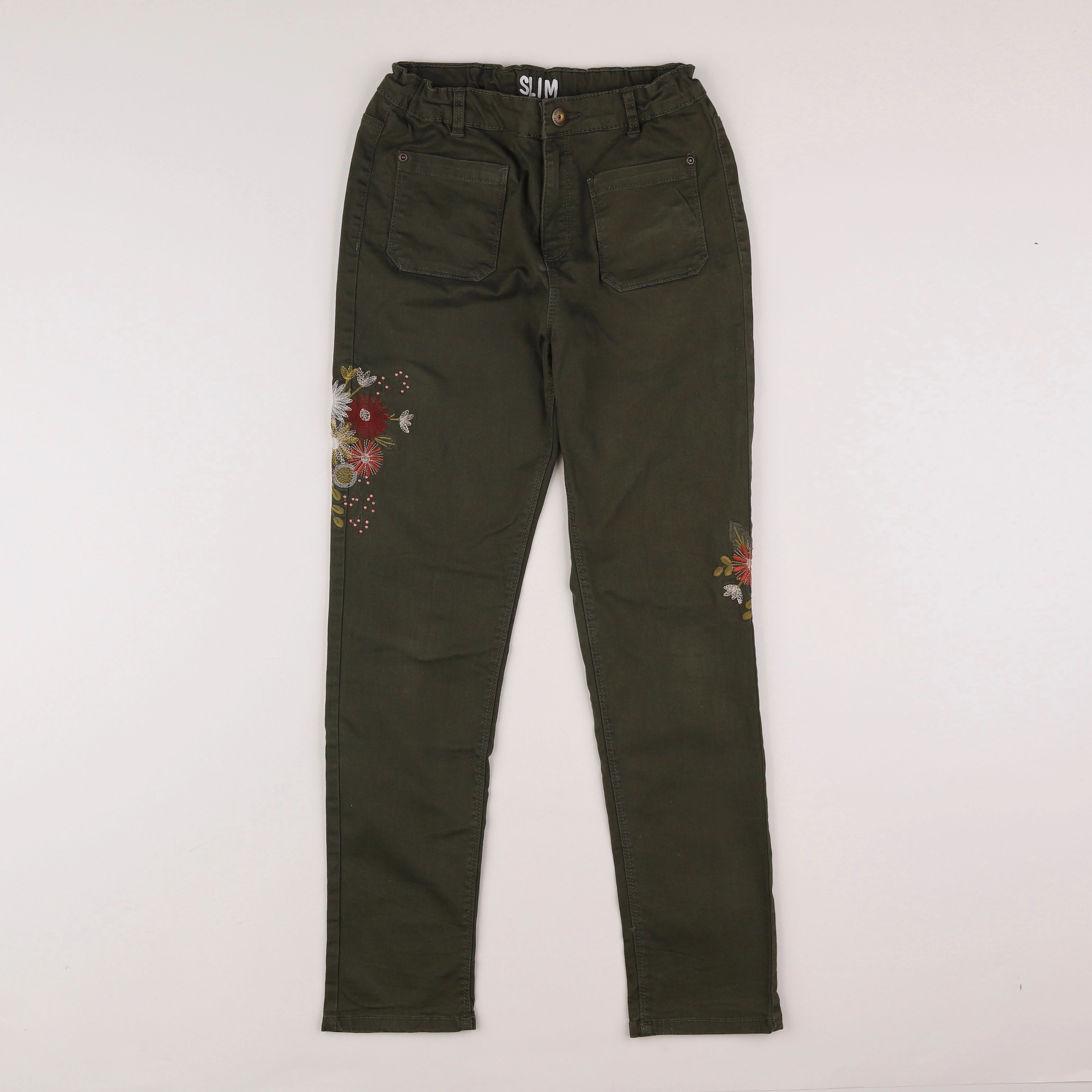 Vertbaudet - pantalon vert - 12 ans
