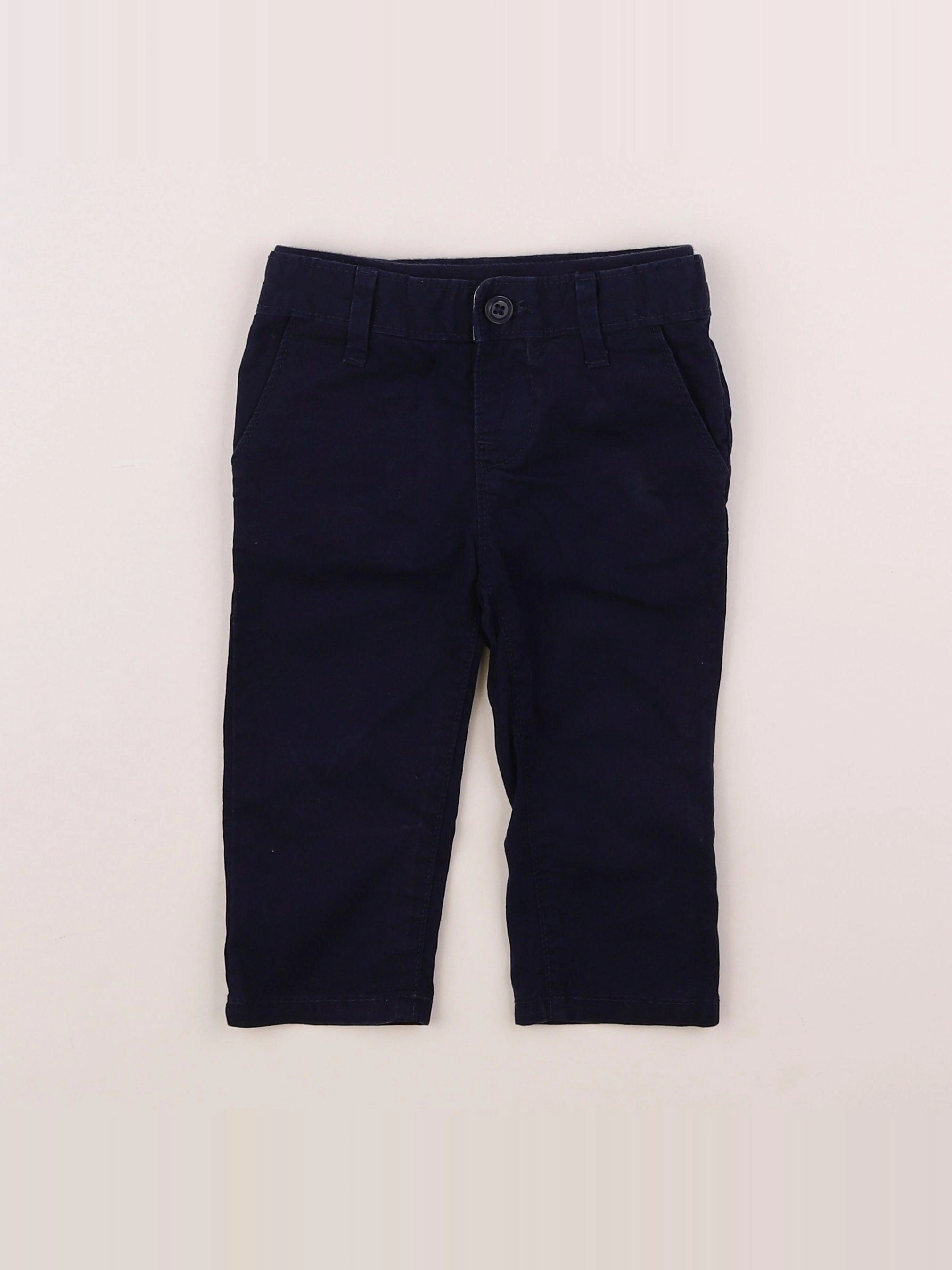 GAP - pantalon bleu - 12/18 mois