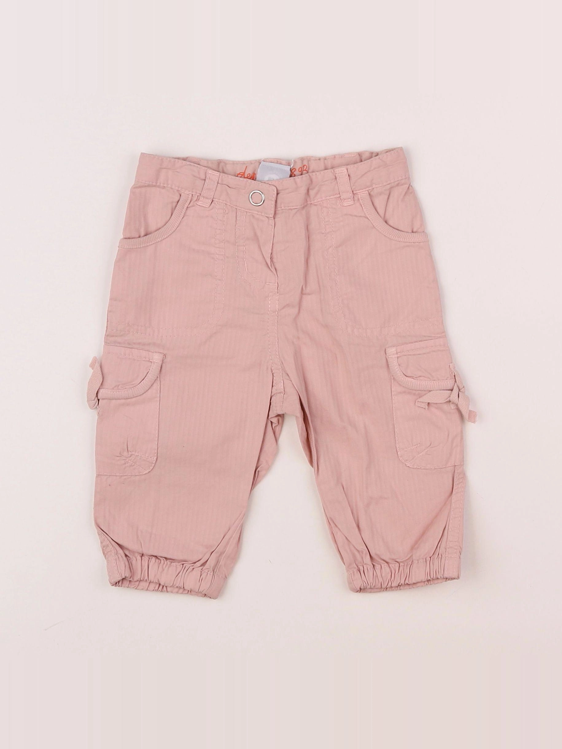 Petit Bateau - pantalon rose - 6 mois