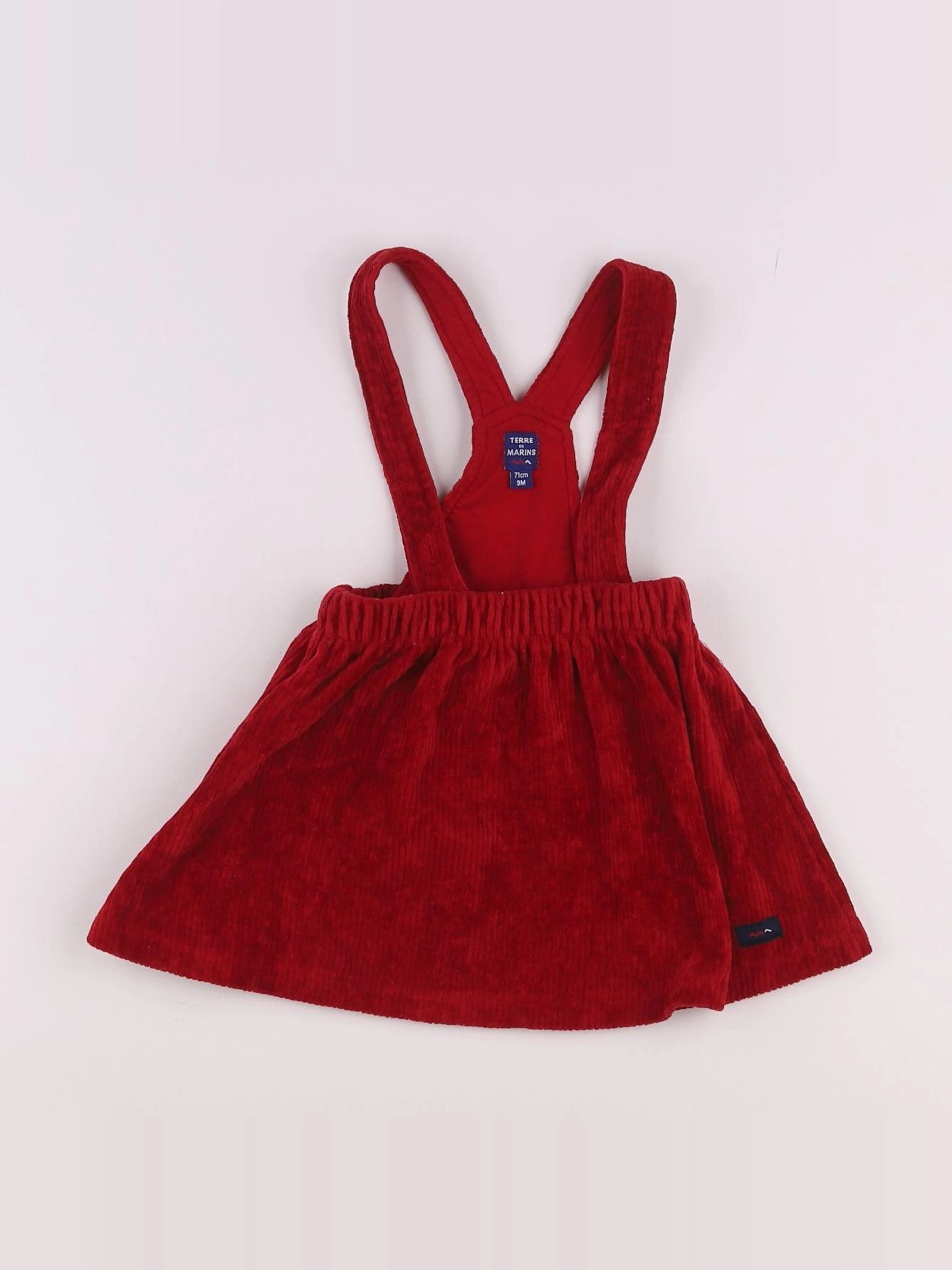 Terre de marins - robe rouge - 9 mois