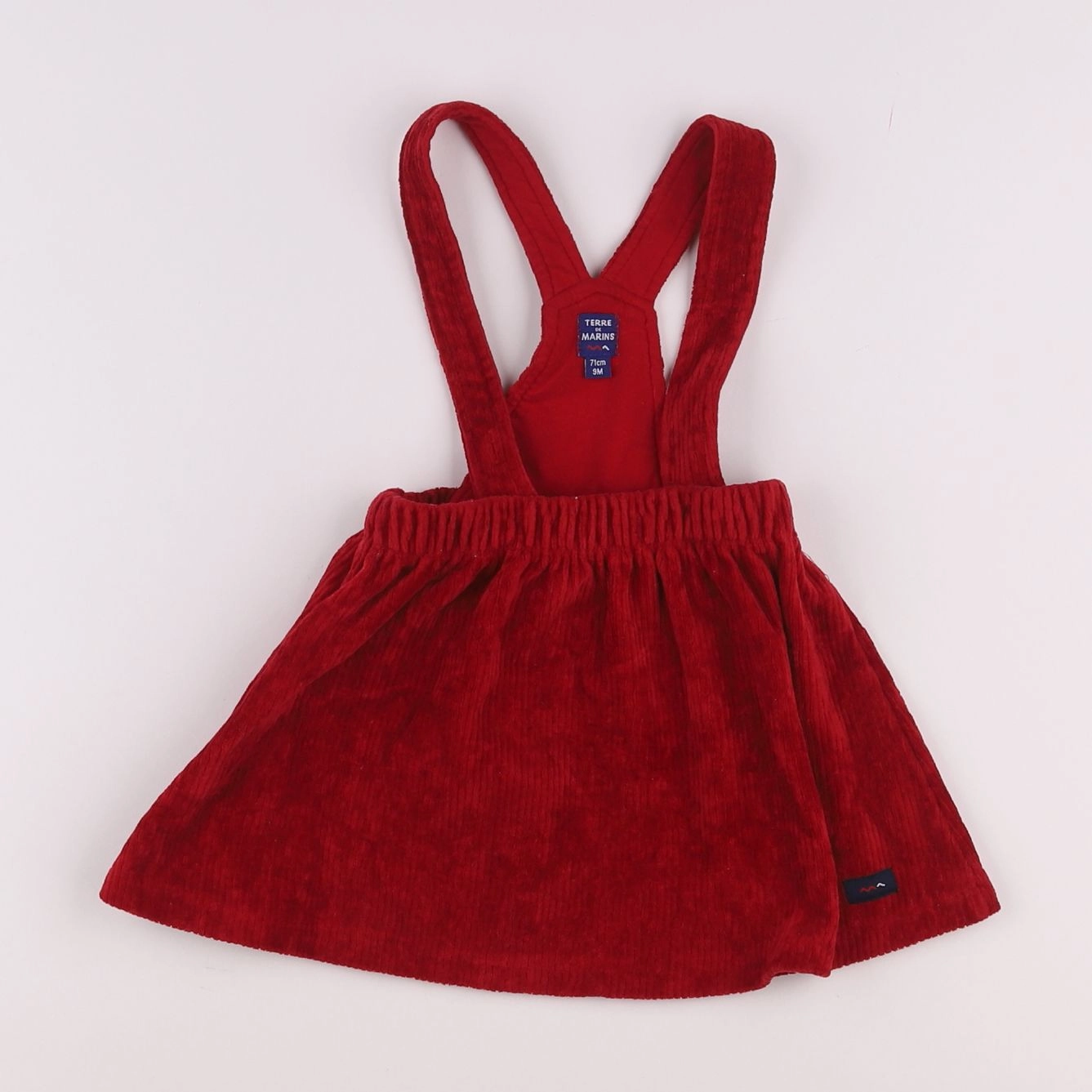 Terre de marins - robe rouge - 9 mois