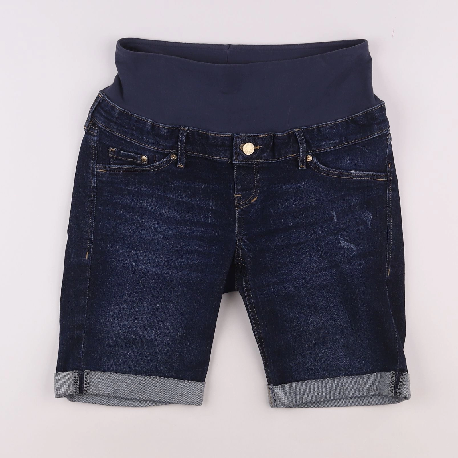 H&M - short grossesse bleu - 38