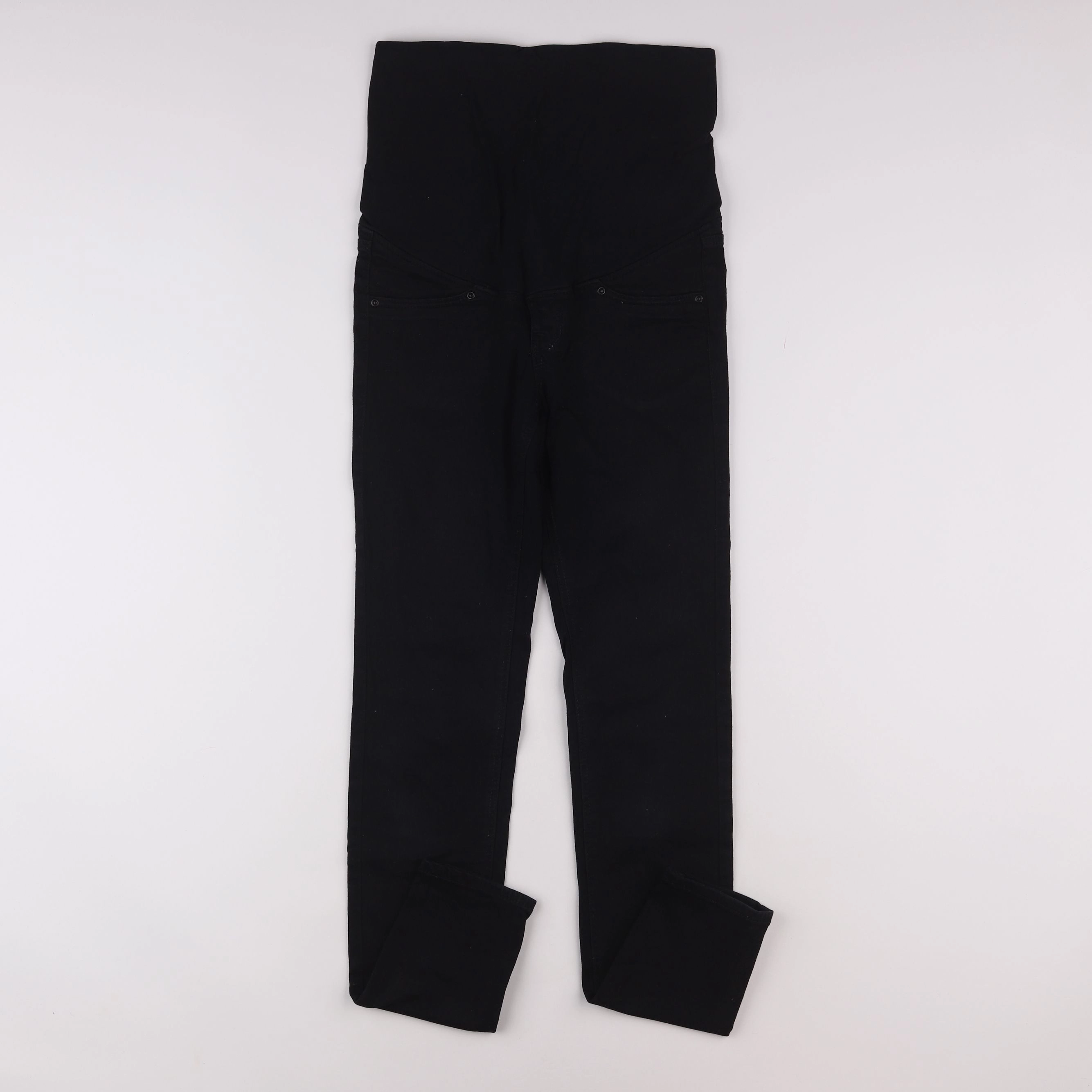 H&M - jean grossesse noir - 34
