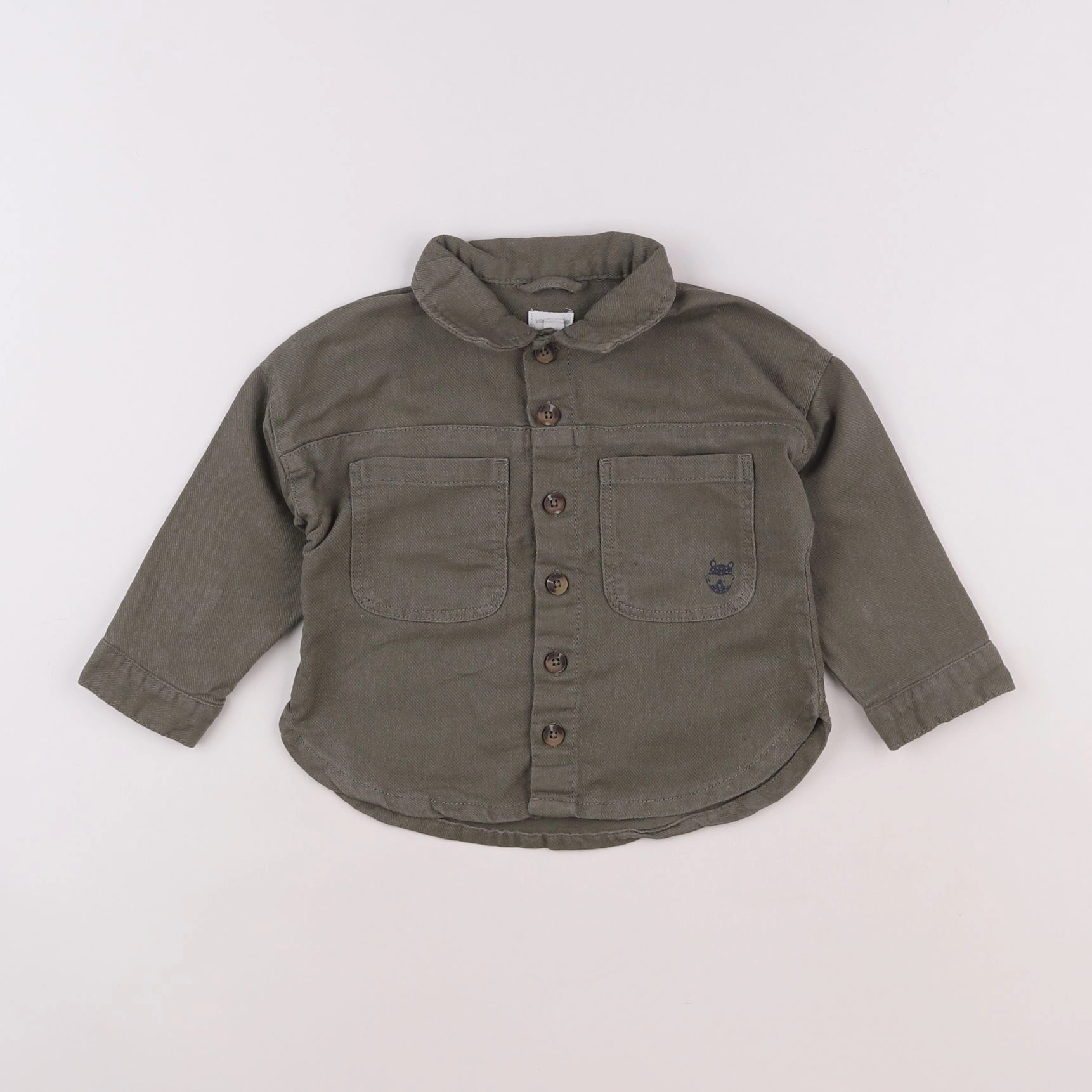Vertbaudet - chemise vert - 18 mois
