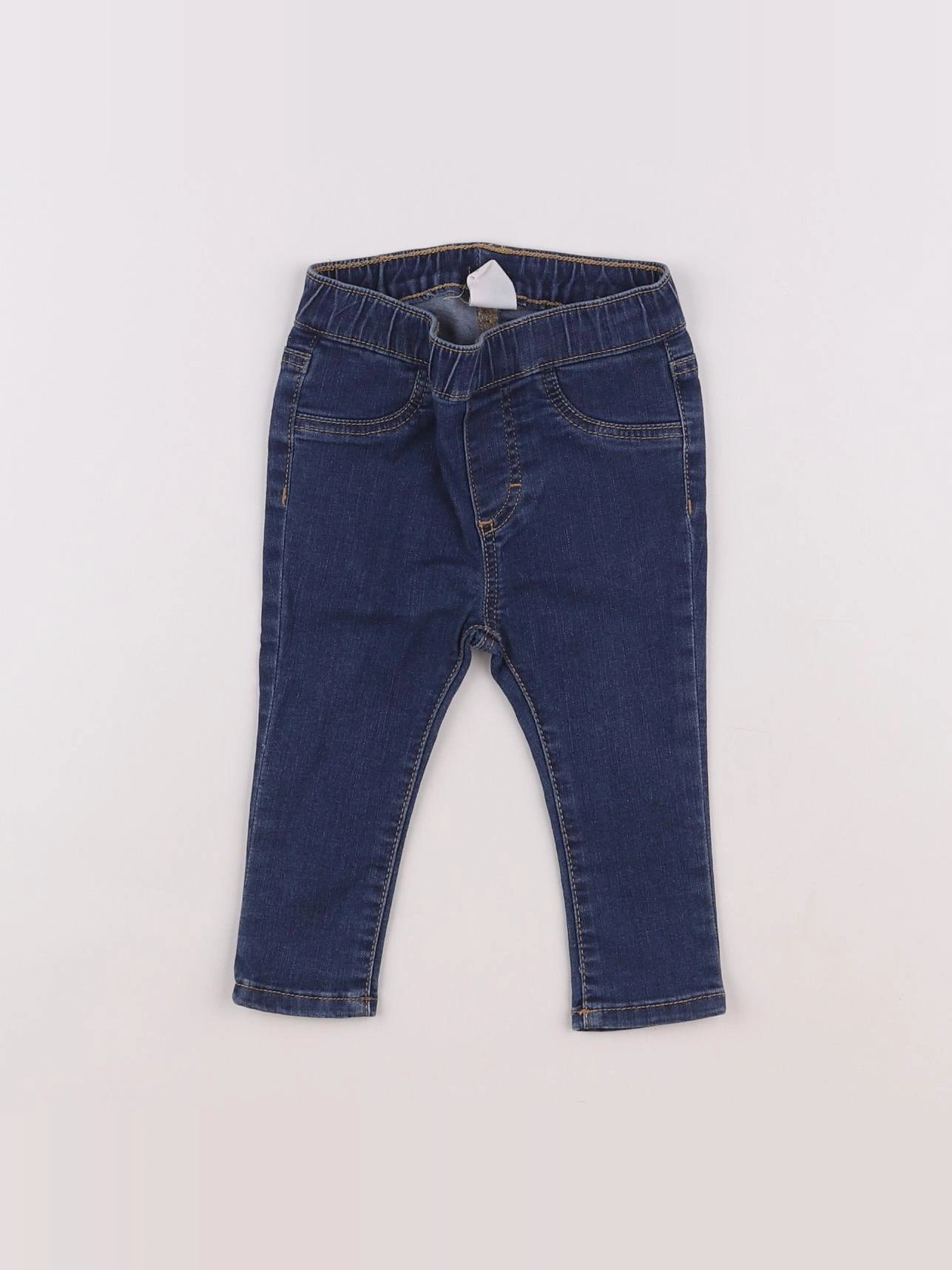 H&M - jegging bleu - 6/9 mois