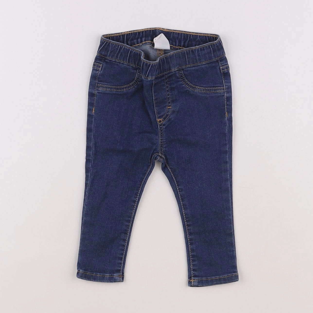 H&M - jegging bleu - 6/9 mois