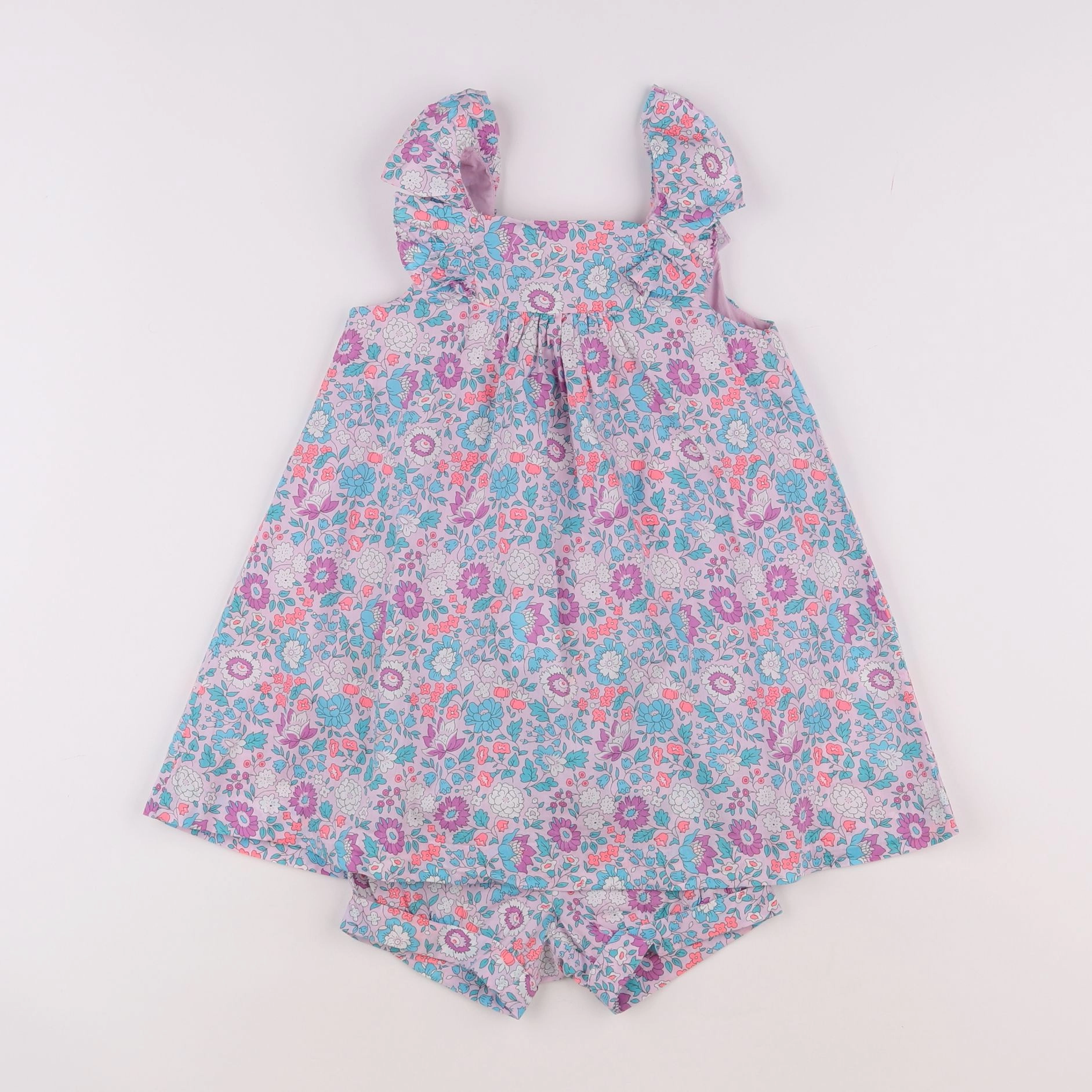 Jacadi - robe liberty multicolore - 18 mois