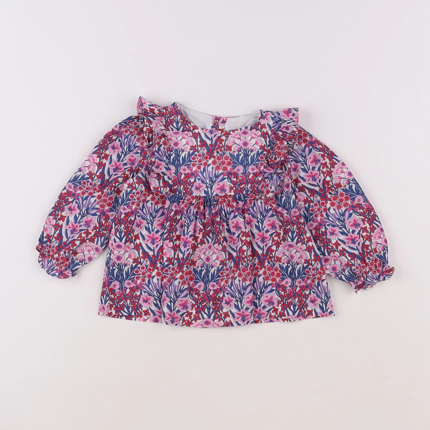 Jacadi - blouse liberty rose - 12 mois