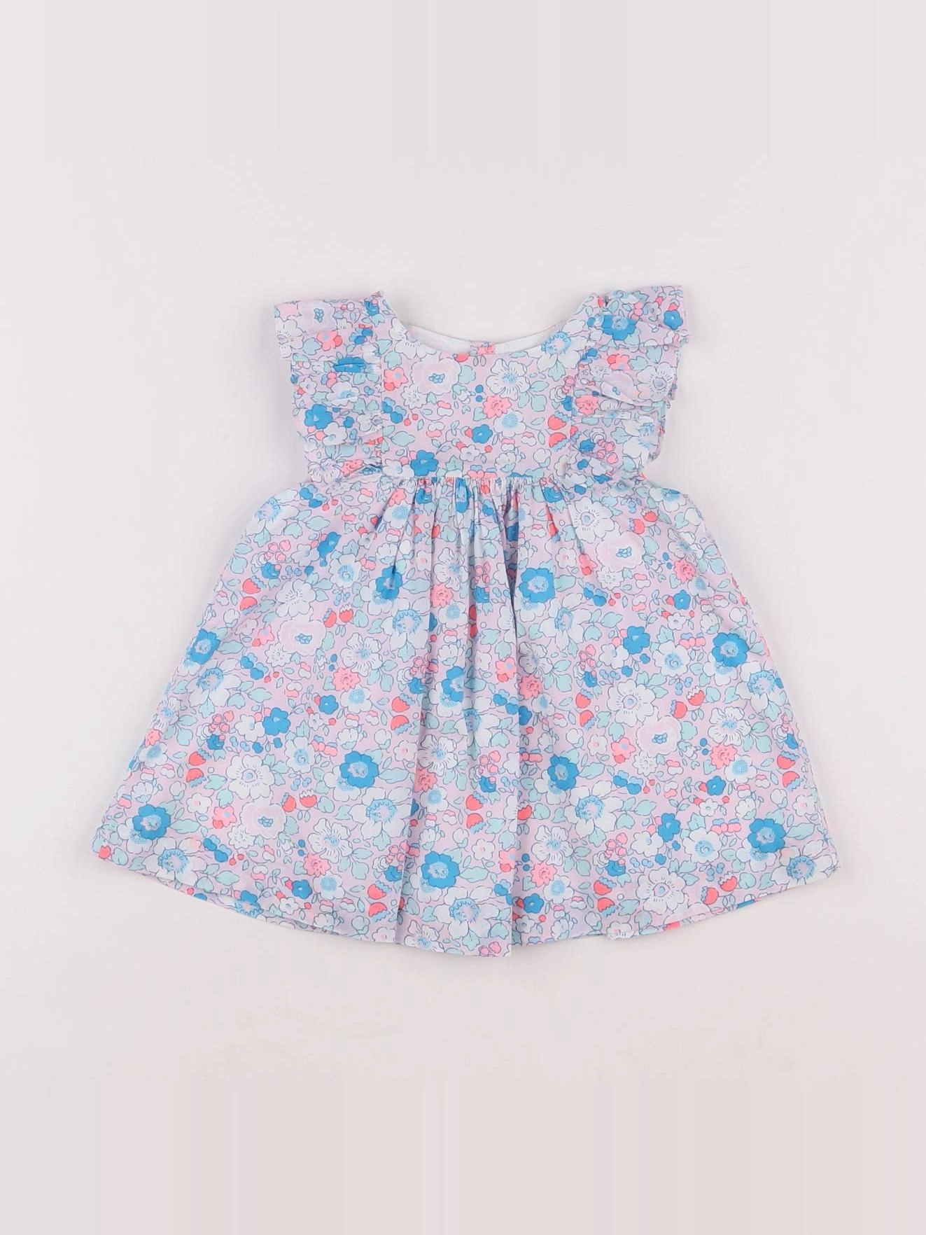 Jacadi - robe liberty bleu - 6 mois