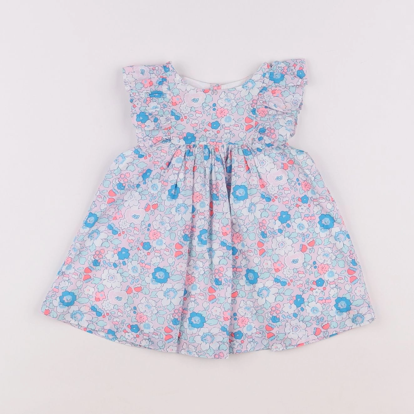 Jacadi - robe liberty bleu - 6 mois
