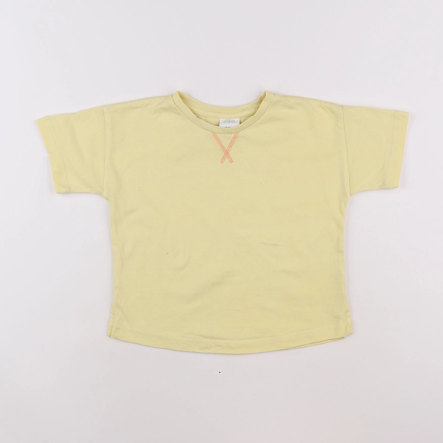 Zara - tee-shirt jaune - 18 mois à 2 ans