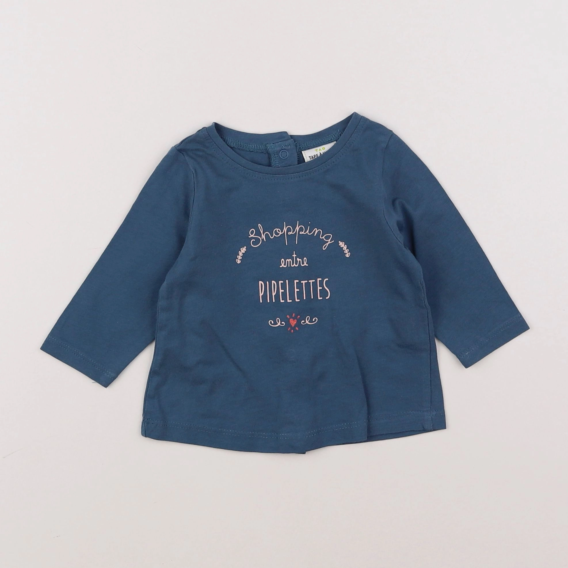 Tape à l'oeil - tee-shirt bleu - 3 mois