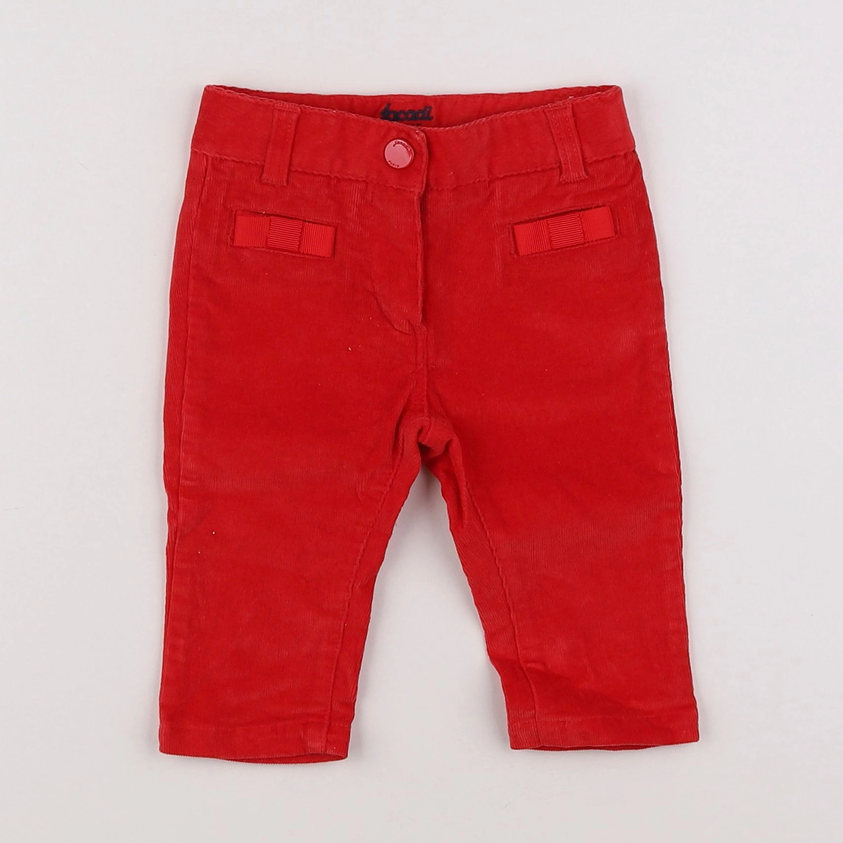 Jacadi - pantalon rouge - 6 mois