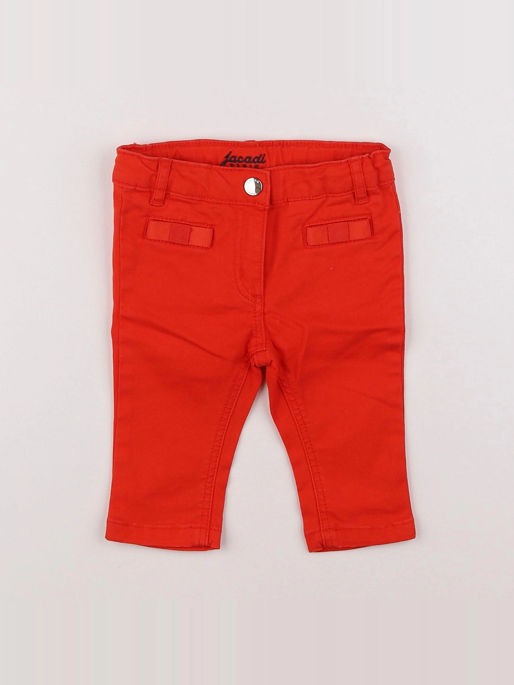 Jacadi - jean rouge - 6 mois