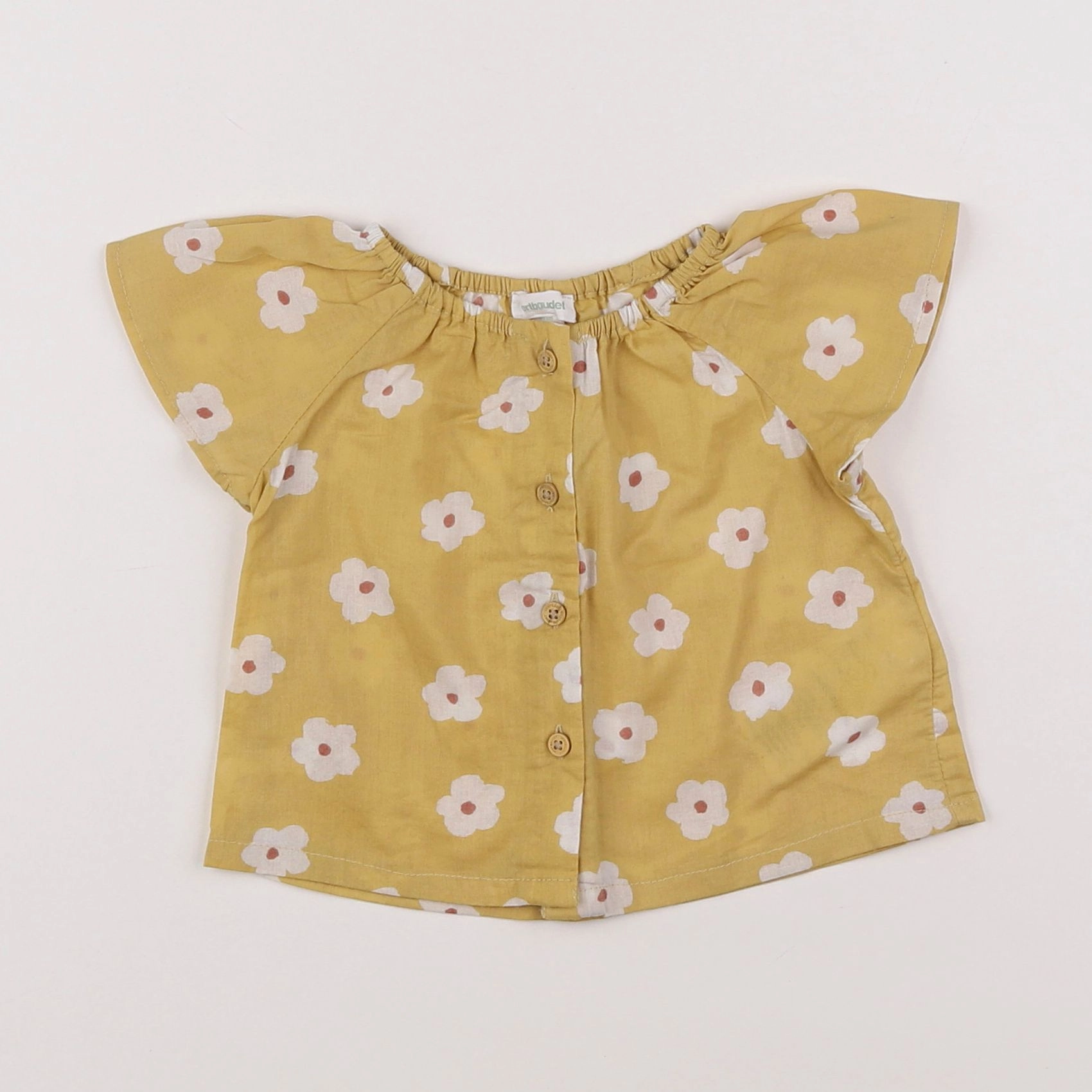 Vertbaudet - blouse jaune - 3 mois