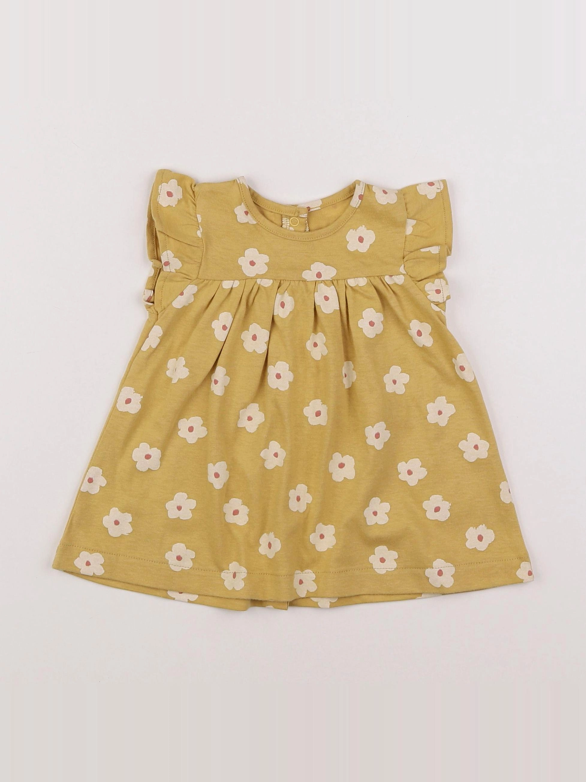 Vertbaudet - robe jaune - 3 mois