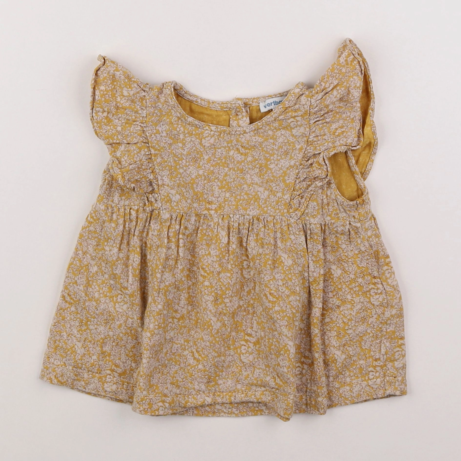 Vertbaudet - blouse jaune - 18 mois