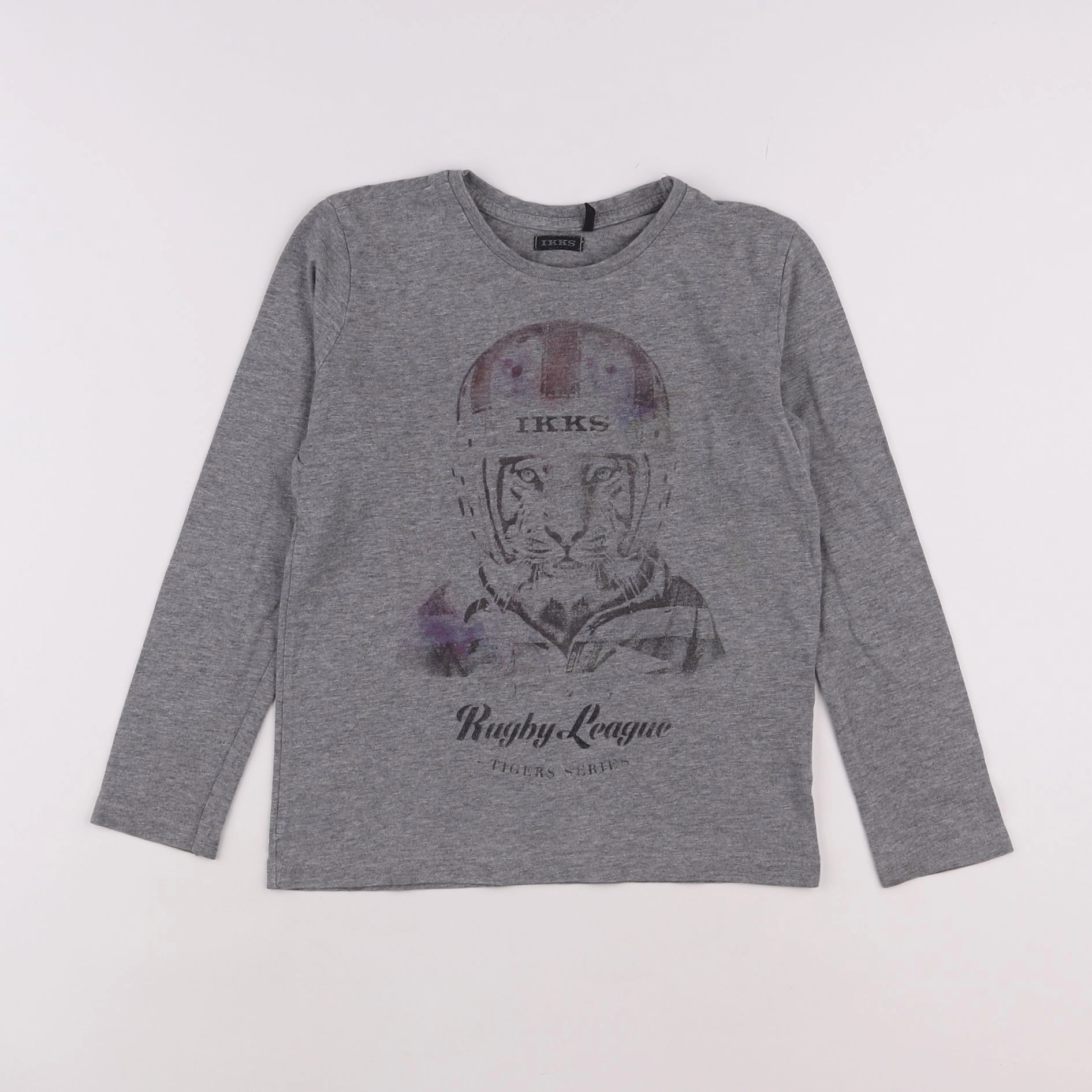 IKKS - tee-shirt gris - 8 ans