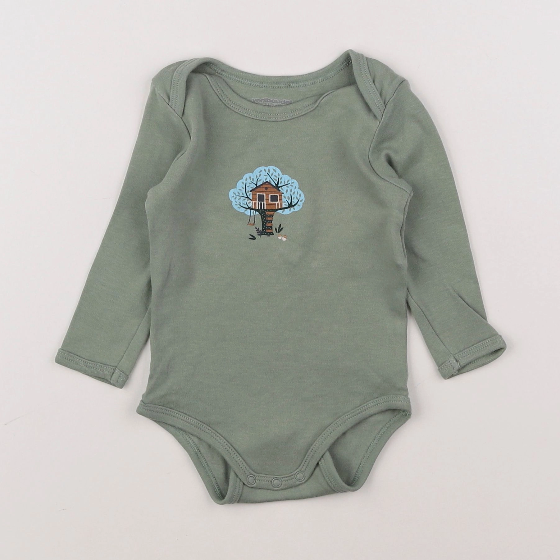 Vertbaudet - body vert - 9 mois