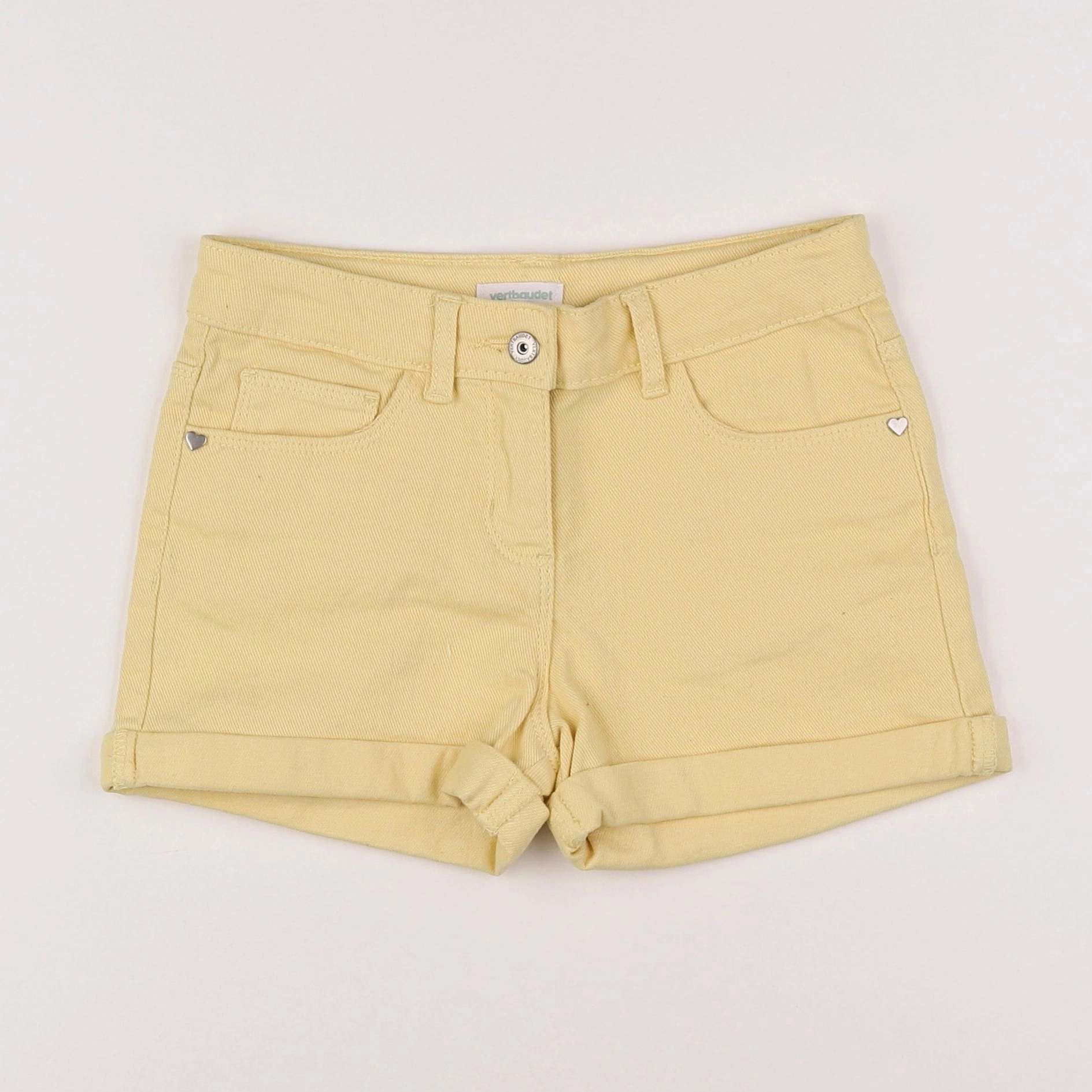 Vertbaudet - short jaune - 8 ans