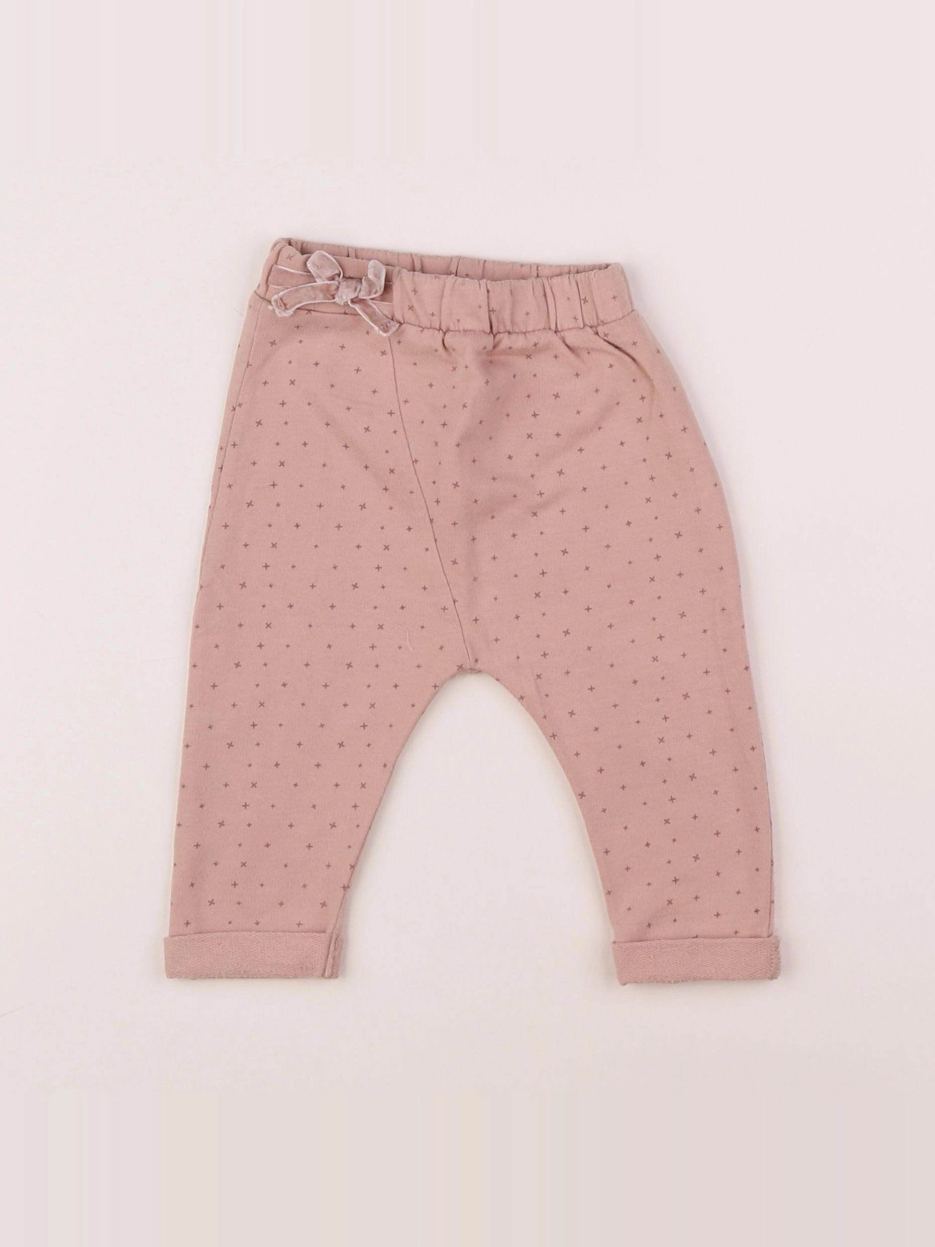 Mango - sarouel rose - 3/6 mois