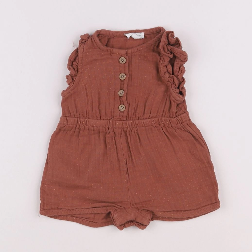 Vertbaudet - combinaison marron - 3 mois