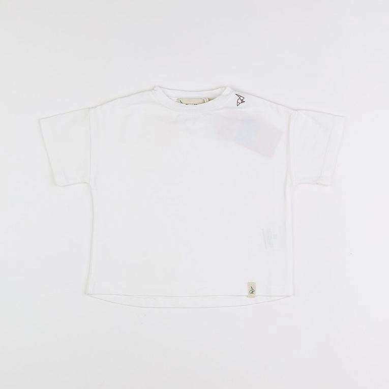 Bonnie & The Gang - tee-shirt ELLIOT off-white - 6/12 mois