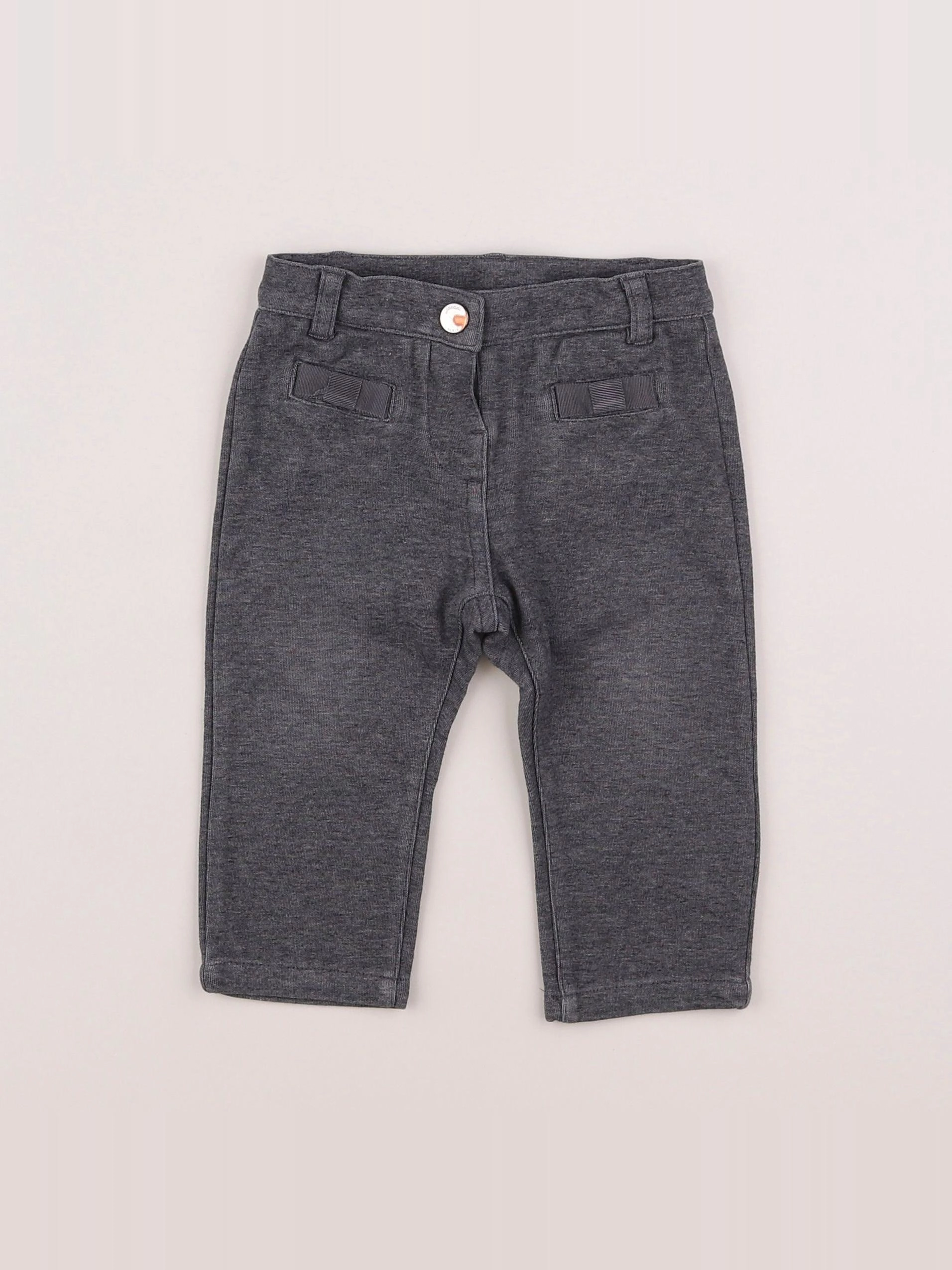 Jacadi - pantalon gris - 12 mois