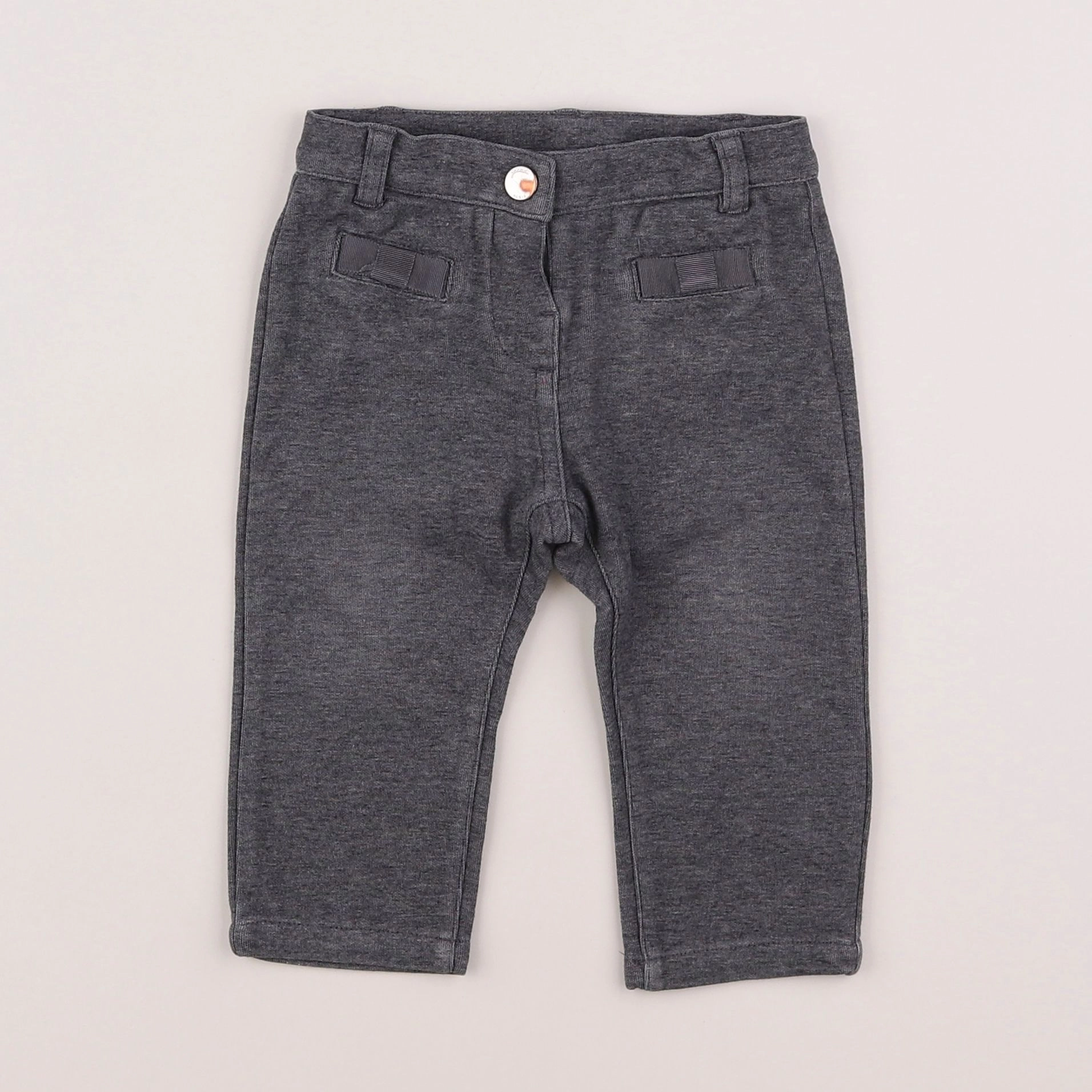 Jacadi - pantalon gris - 12 mois