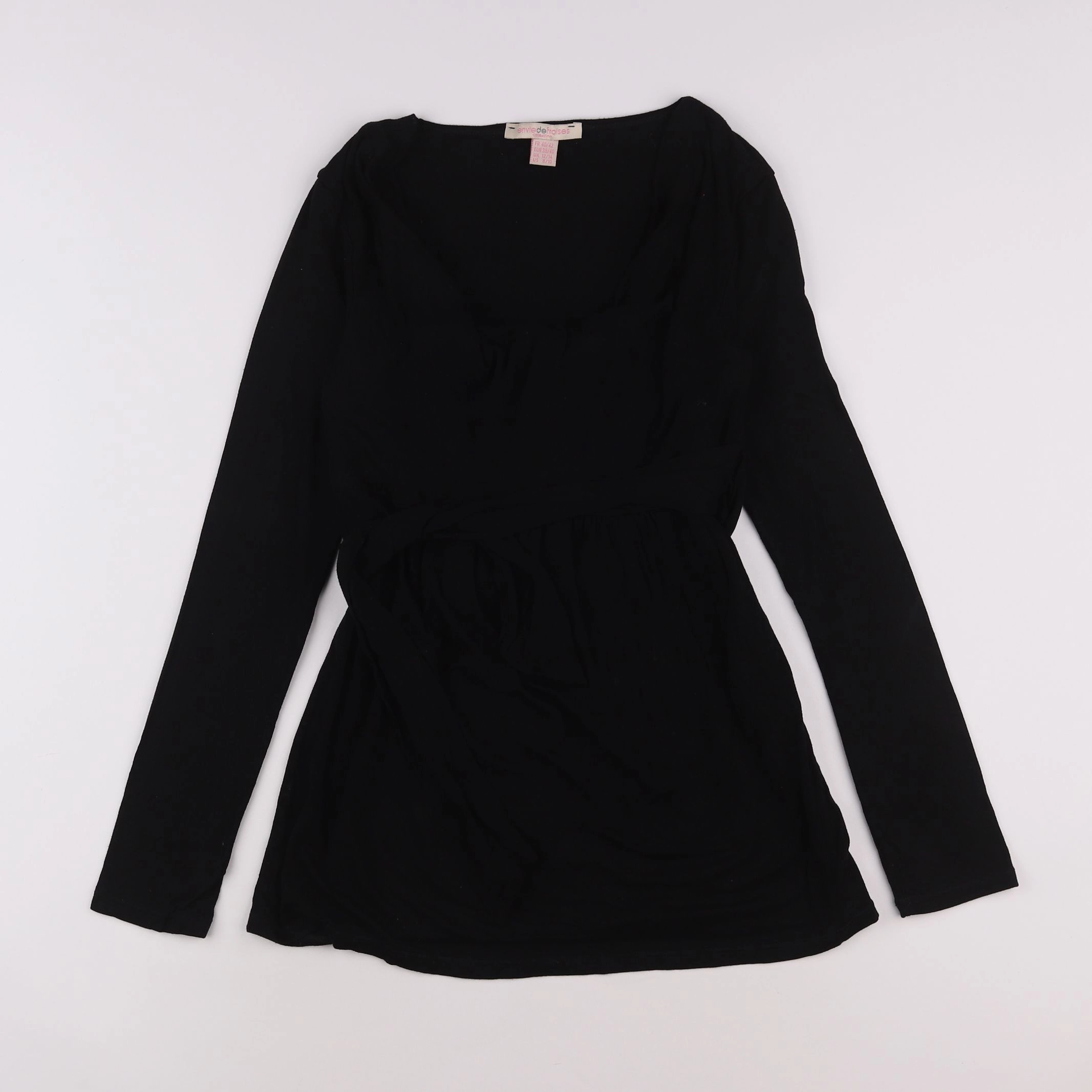 Envie de fraise - tee-shirt grossesse noir - 40 à 42