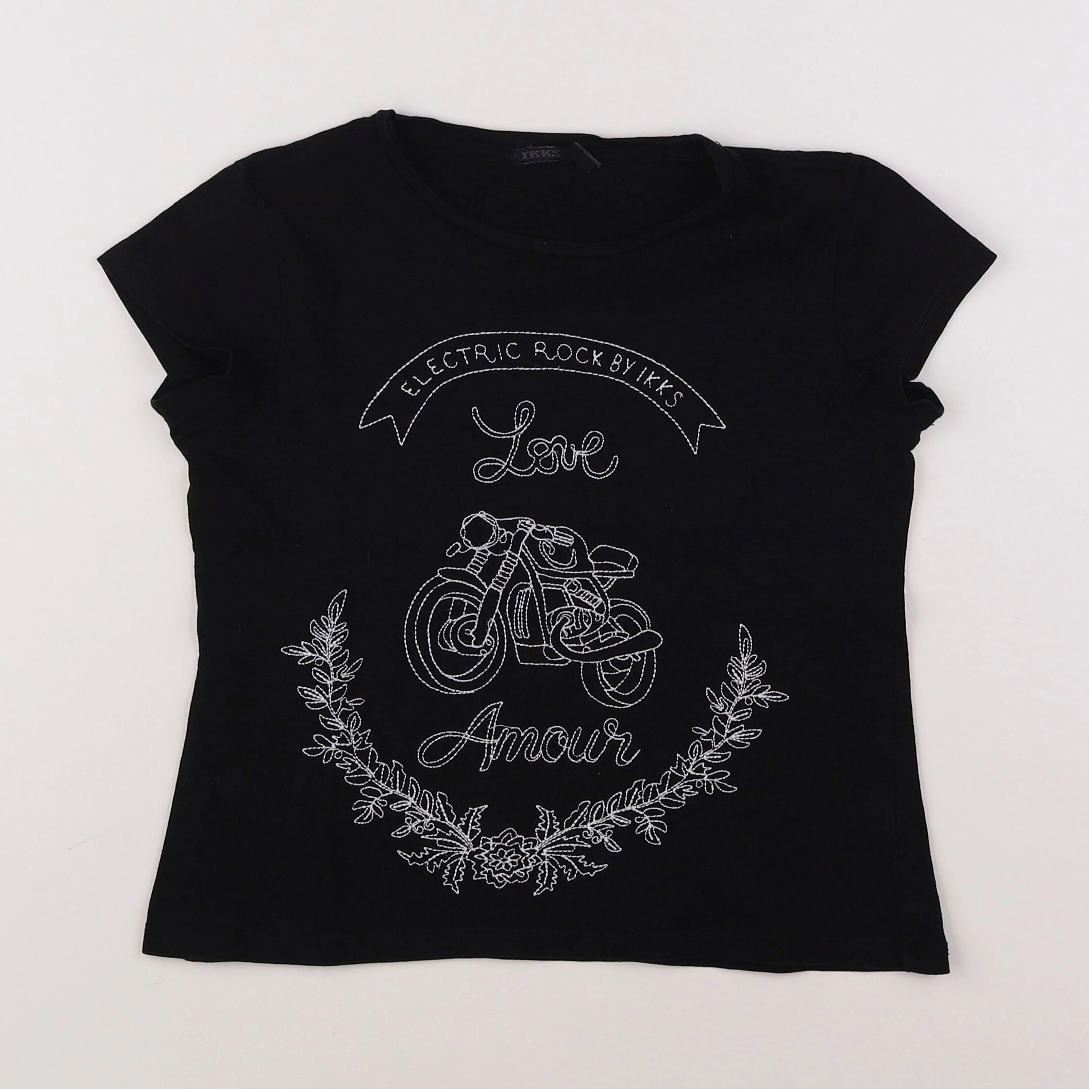 IKKS - tee-shirt noir - 10 ans