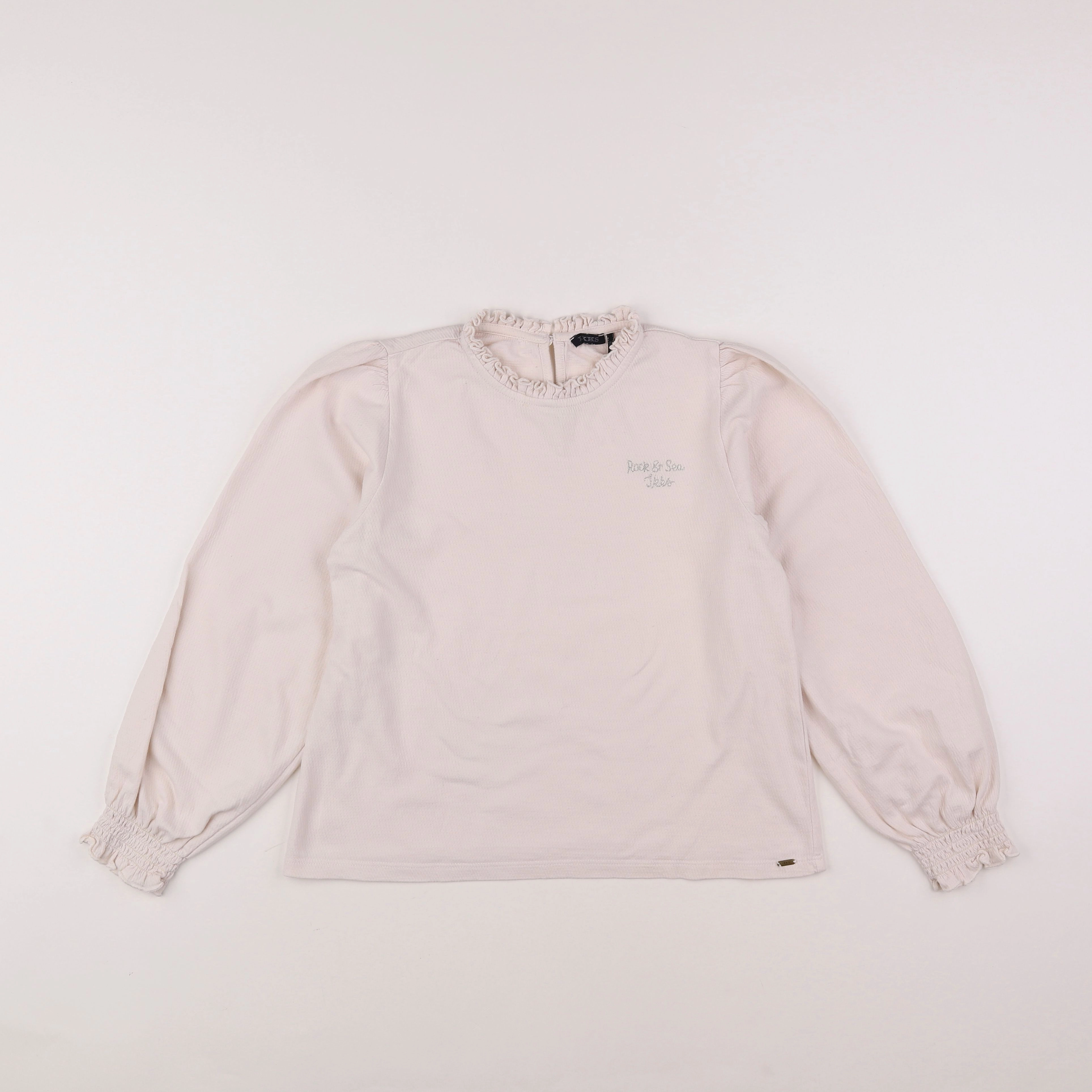 IKKS - blouse beige, argent - 10 ans
