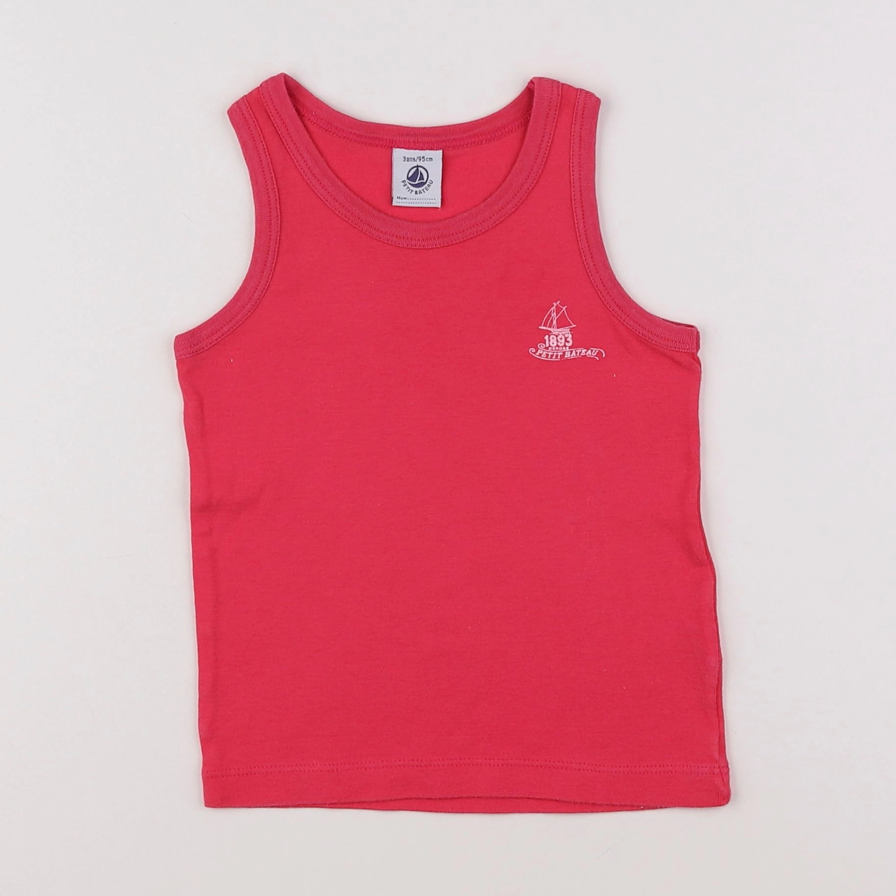 Petit Bateau - maillot de corps rose - 3 ans